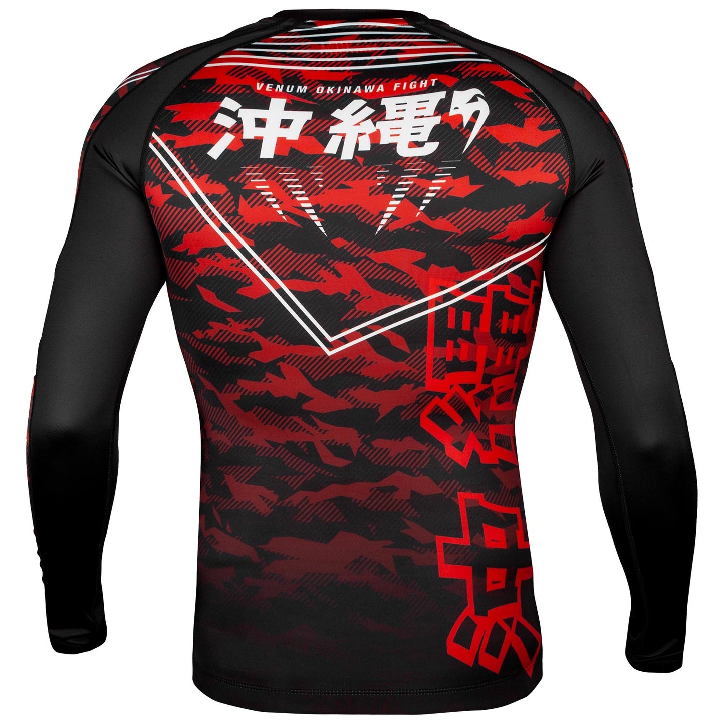 Rashguard Venum Okinawa 2.0 - Long Sleeve - Black/White/Red