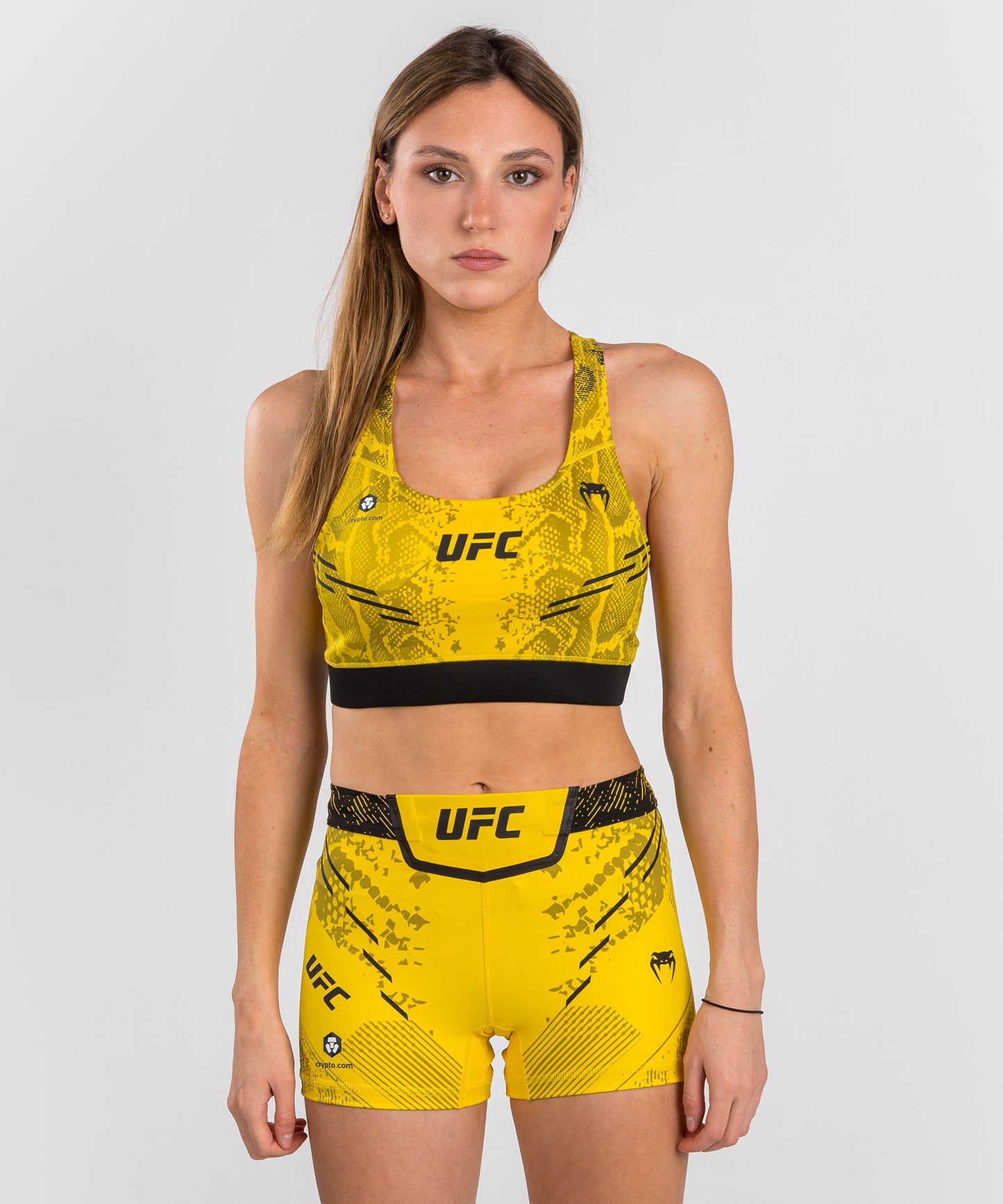 UFC Adrenaline by Venum Authentic Fight Night Women’s Sports Bra - Yellow