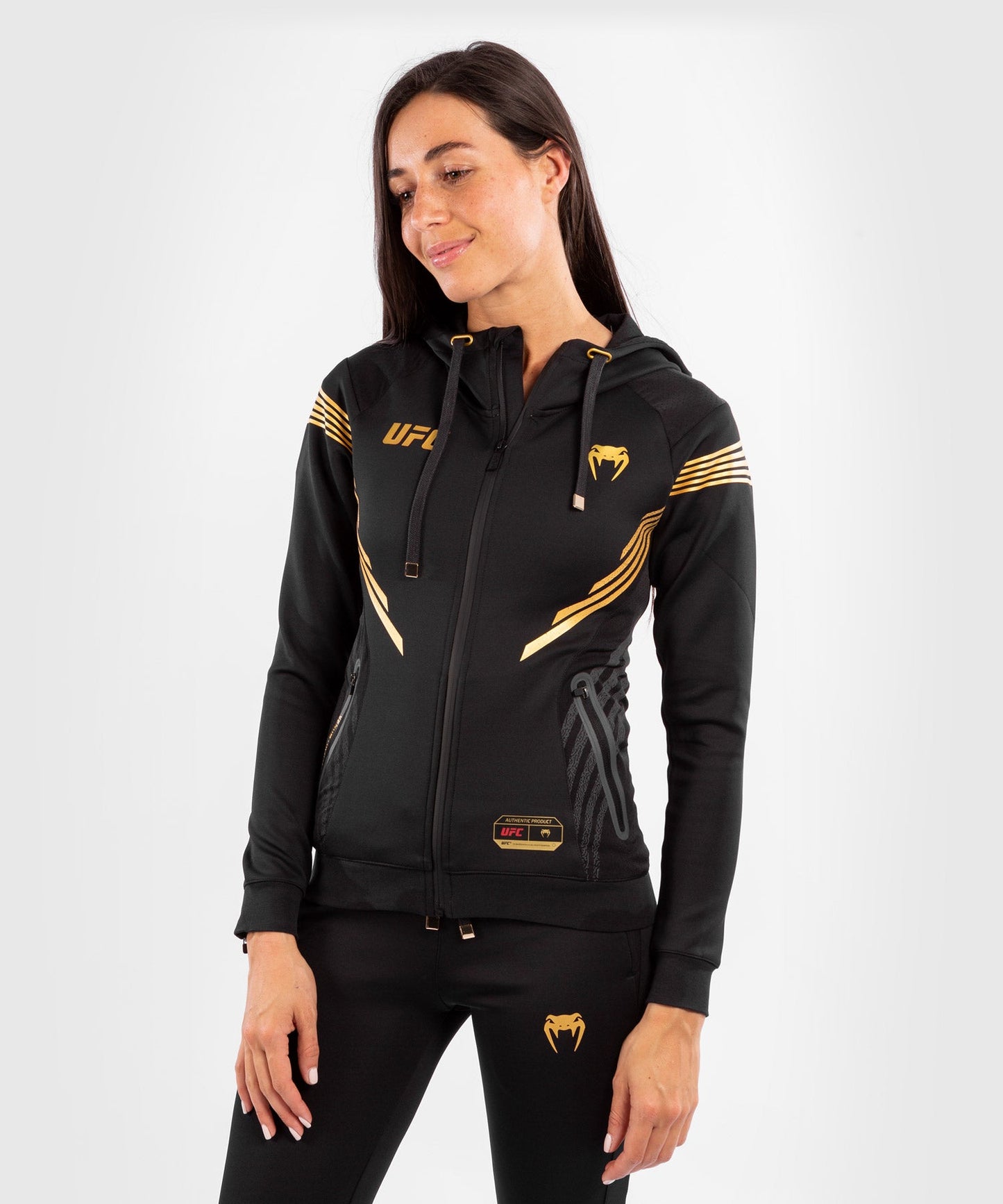 Women's UFC Venum Authentic Fight Night Hooded Sweatshirt - Champion