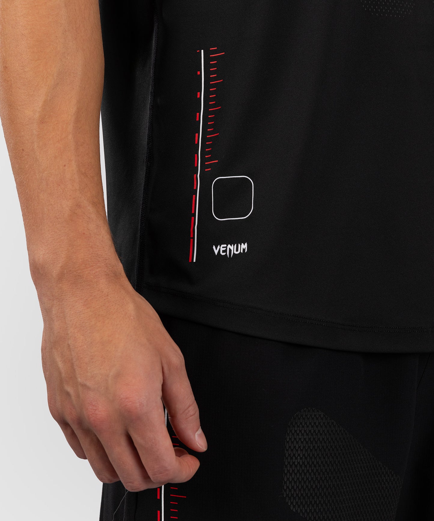 T-Shirt Dry-Tech Venum Tactical XT - Noir/Rouge Feu