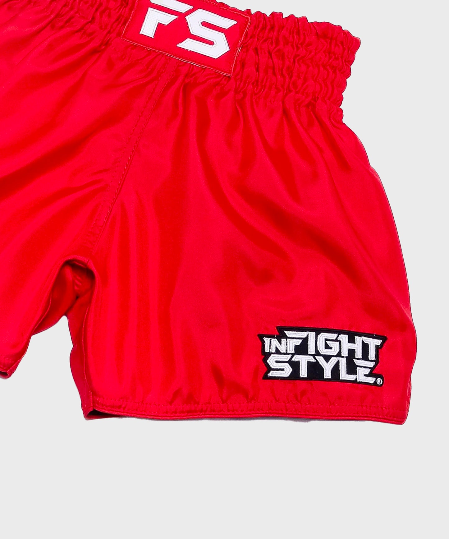 Infightstyle Fs Utility Retro Pantaloncini da Muay Thai - Rosso