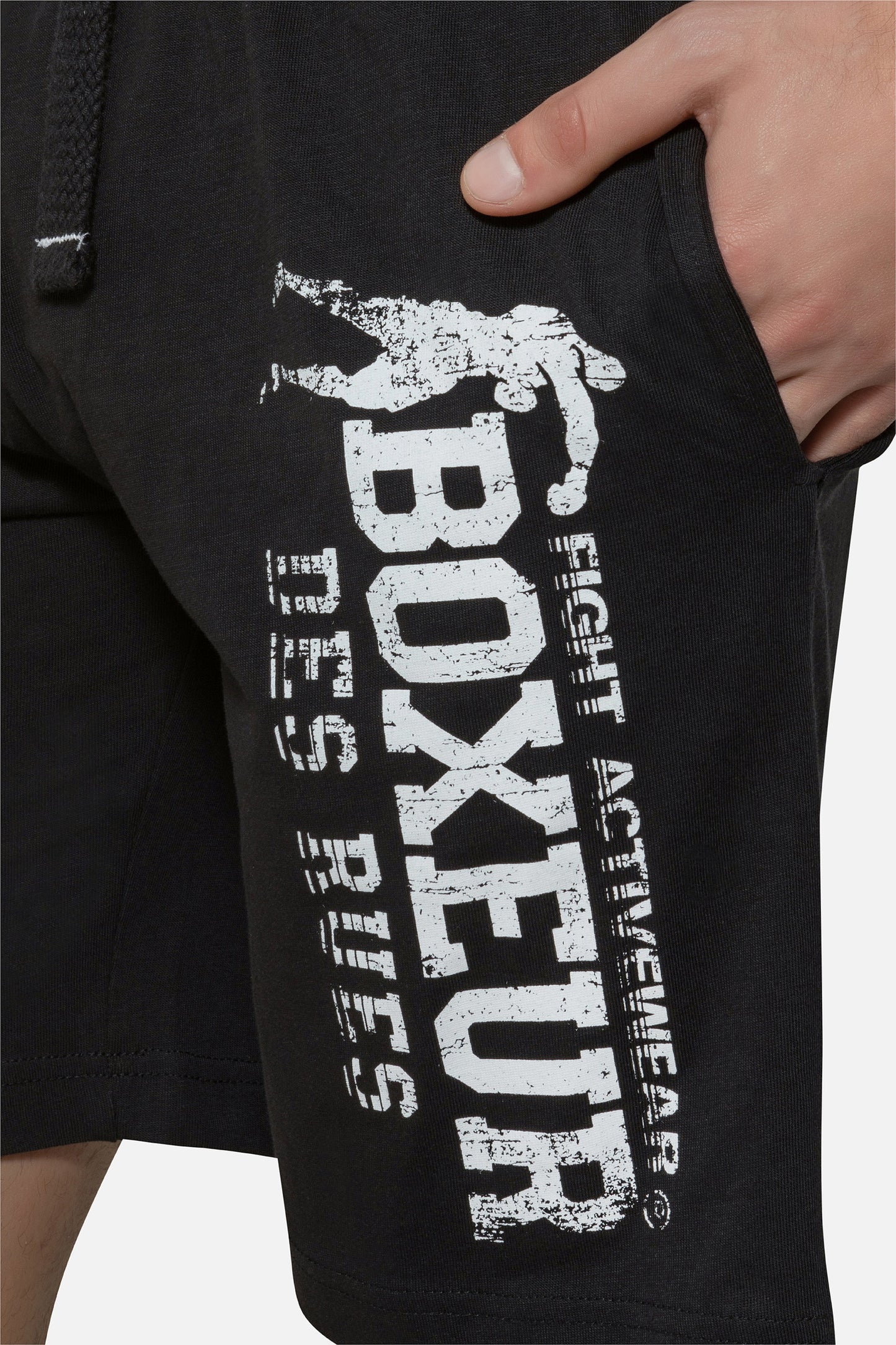 Short de Sport Boxeur des Rues - Noir