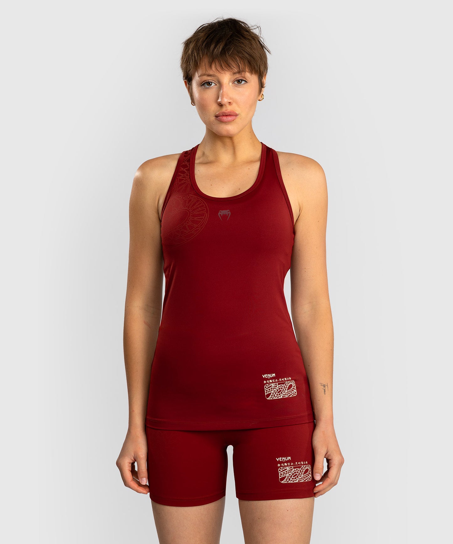 Venum Serpenti Damen Tank Top – Burgunder/Elfenbein