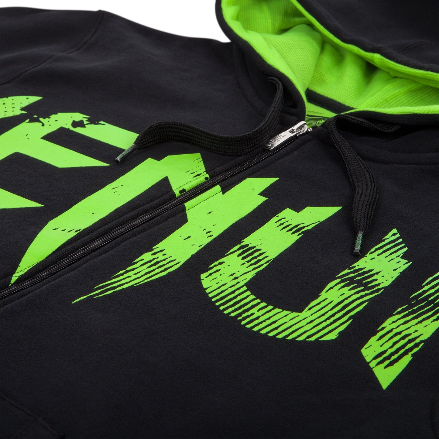 Venum Undisputed Hoodie - Black/Neo Yellow