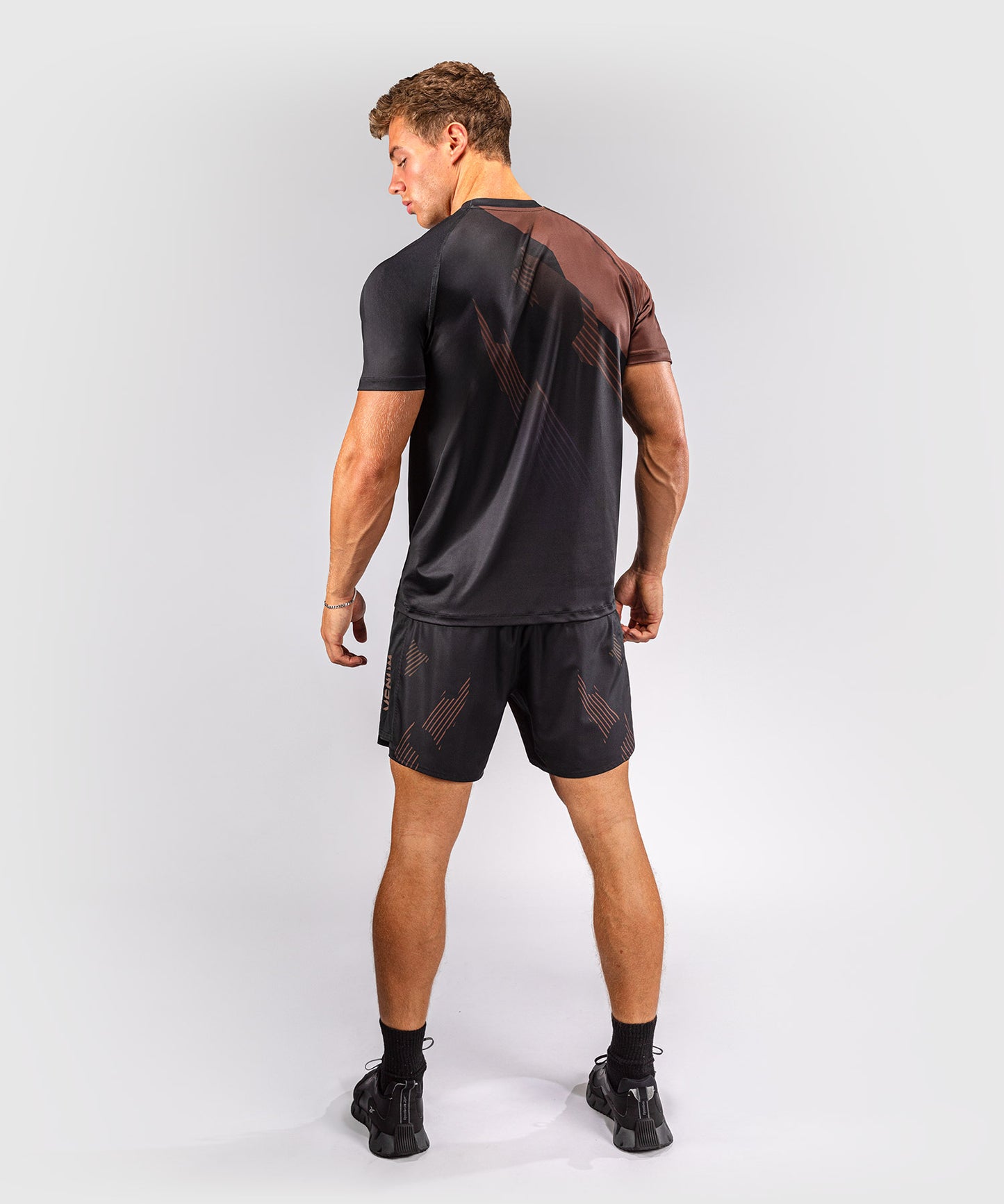 Venum No-Gi 6.0 Dry Tech T-Shirt - Black/Brown
