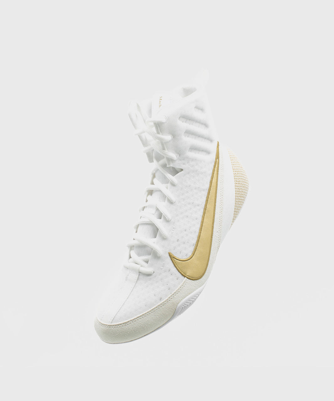 Nike Machomai 3 Mid-High Boxing Shoes - White/Gold