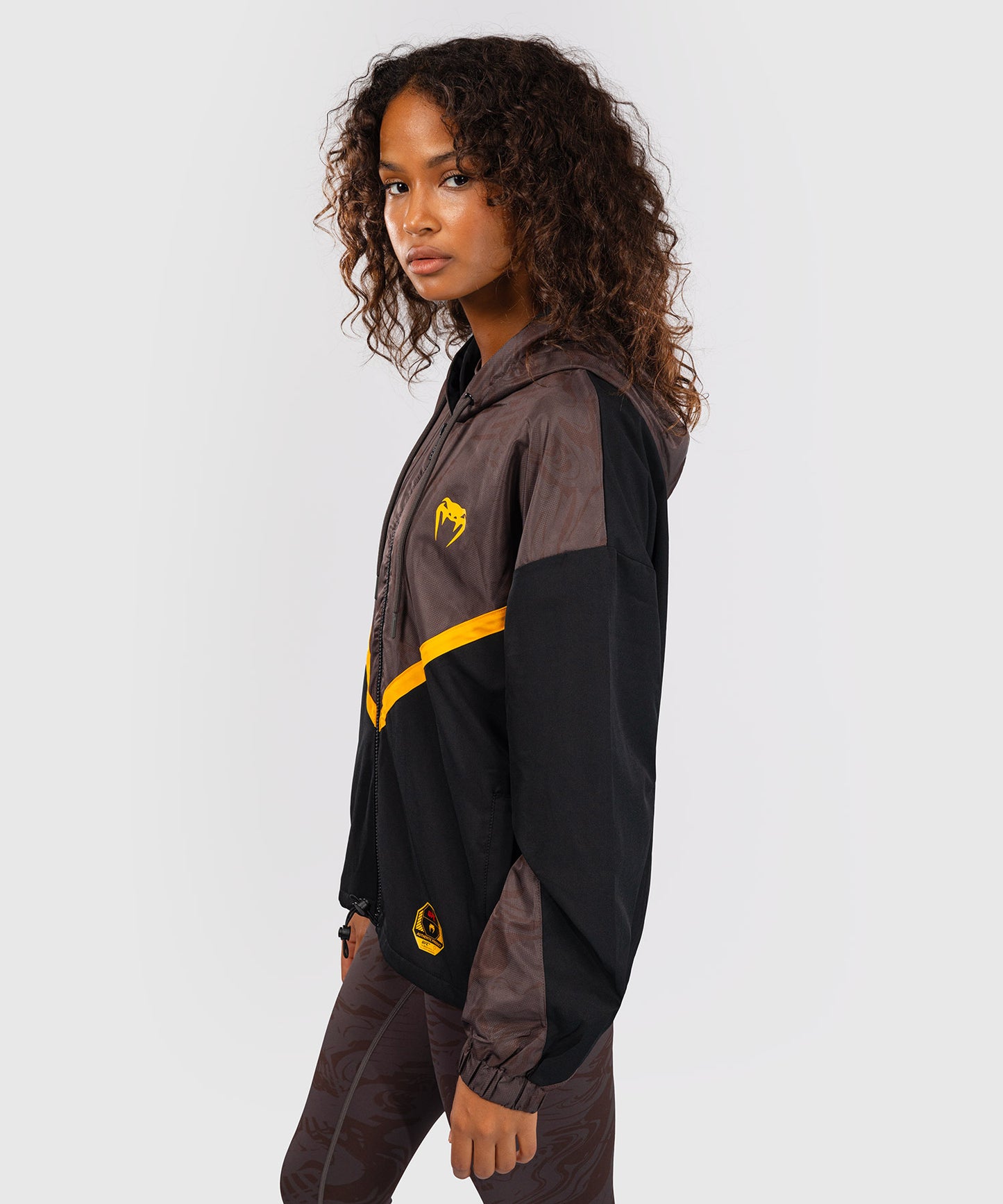 UFC Fusion by Venum Fight Week Damen Zip Hoodie - Erdiges Braun