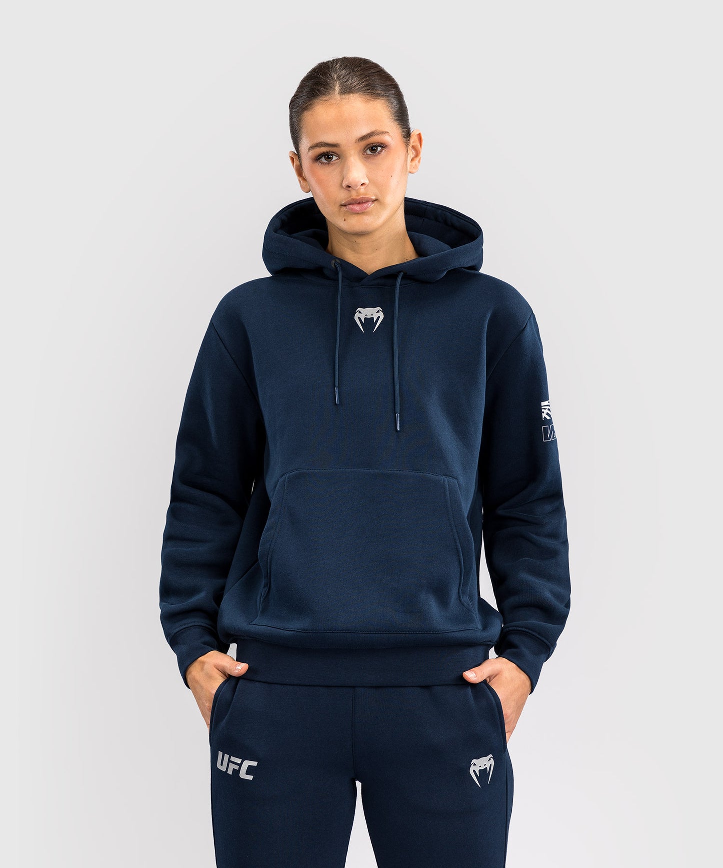 UFC Fusion by Venum Fight Week Damen Pullover Hoodie - Solid Ozeanisches Blau