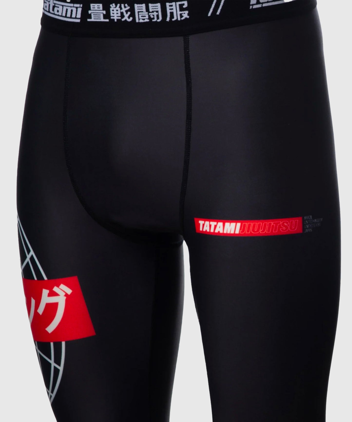 Pantalon de Compression Tatami Fightwear Global - Noir