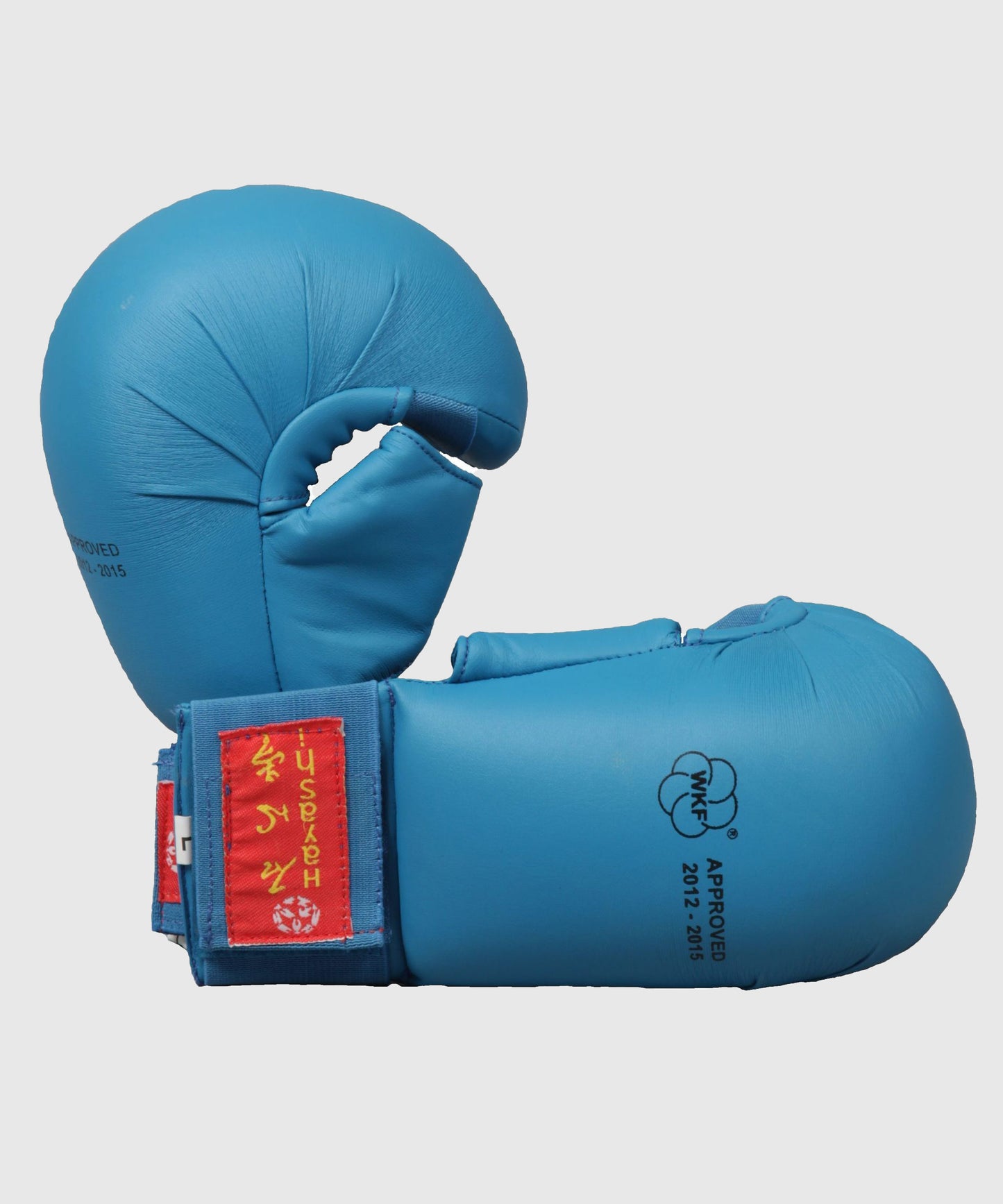 Gants de Karaté Hayashi TSUKI avec pouce - Approuvés WKF - Bleu