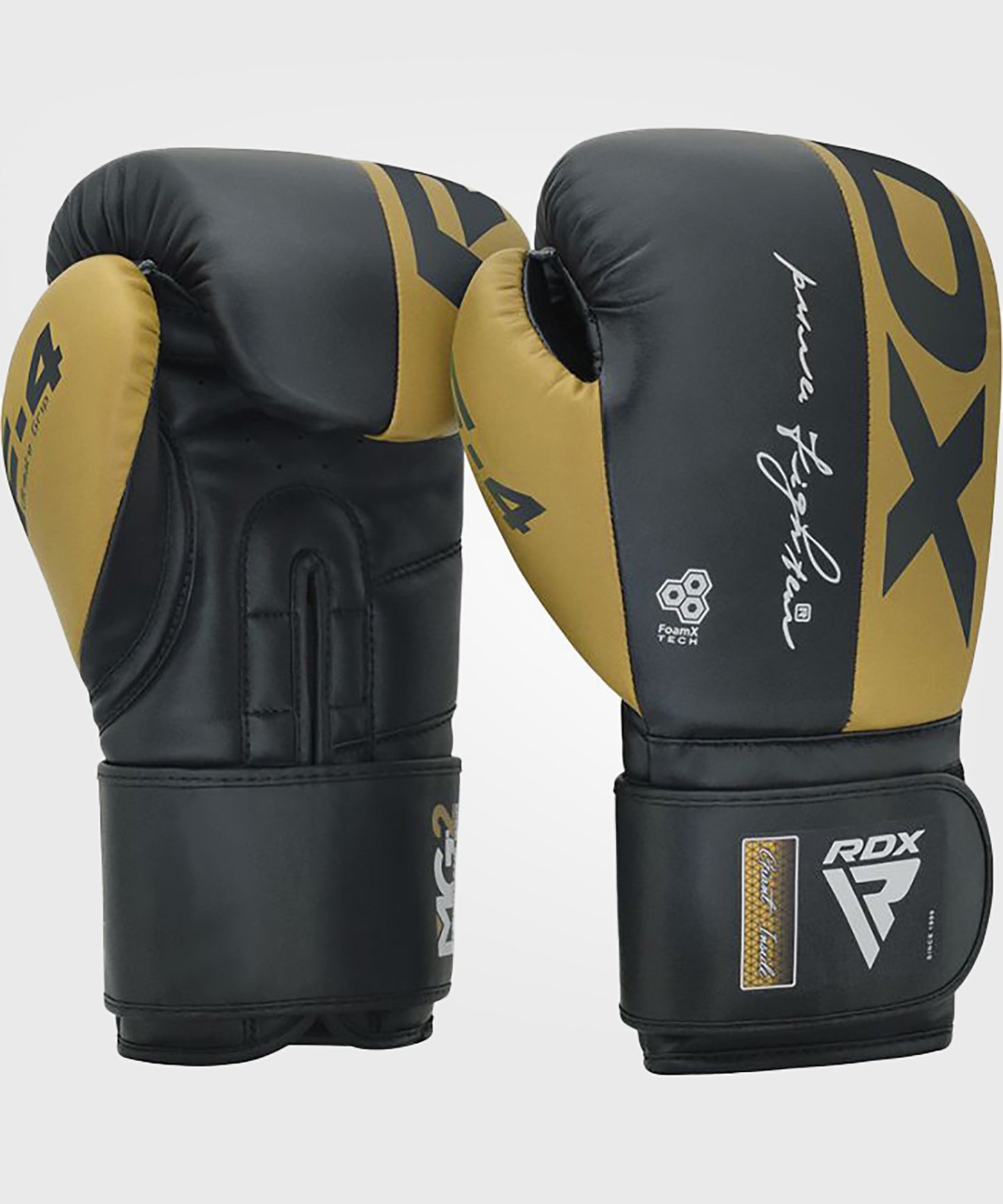 Gants de Boxe F4 Rdx - Noir/Or