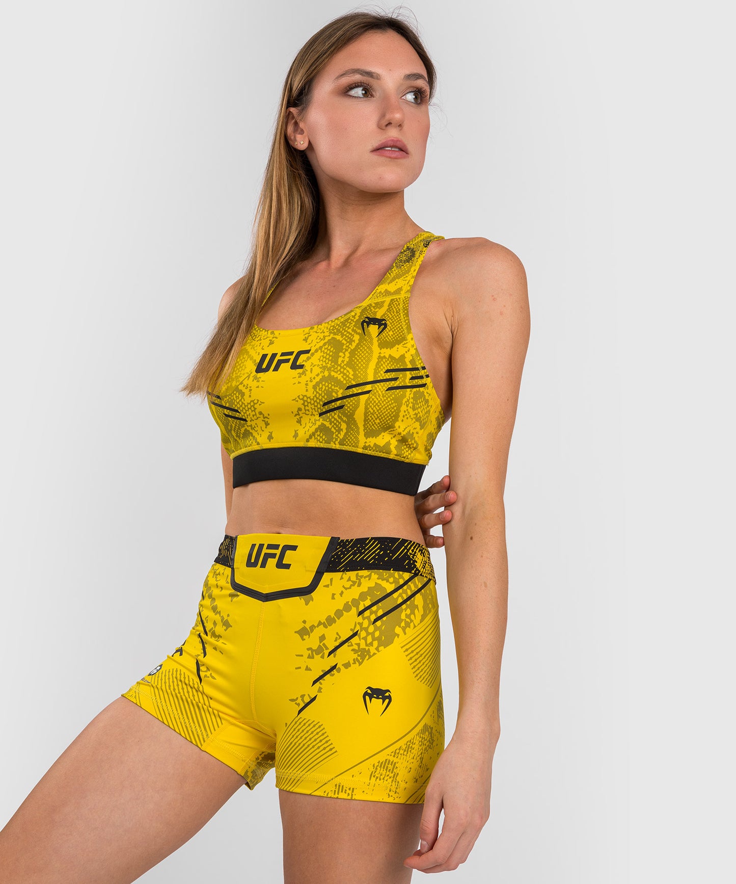 UFC Adrenaline by Venum Authentic Fight Night Women’s Sports Bra - Yellow
