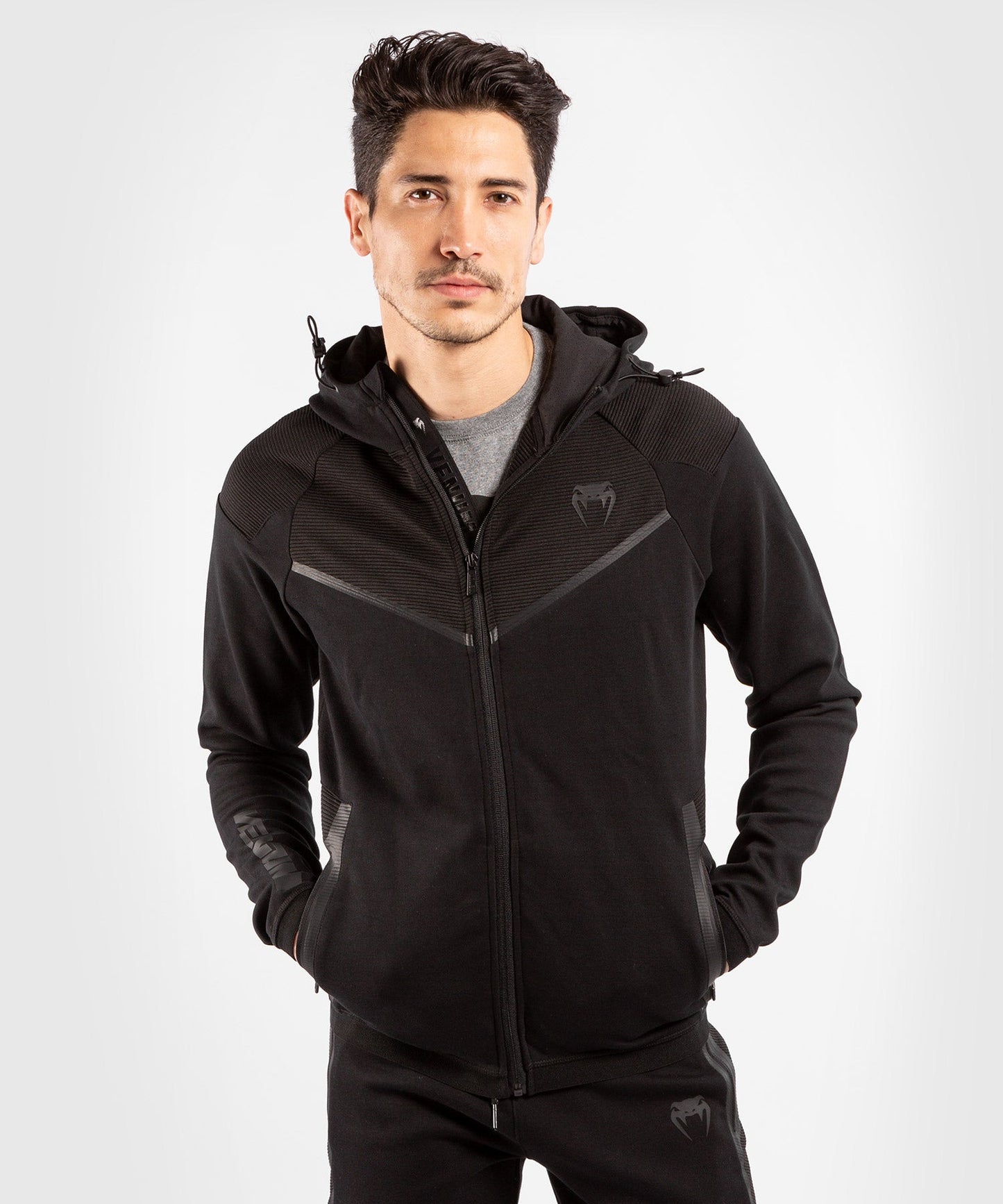 Venum Laser Evo 2.0 Hooded Sweatshirt - Black/Noir