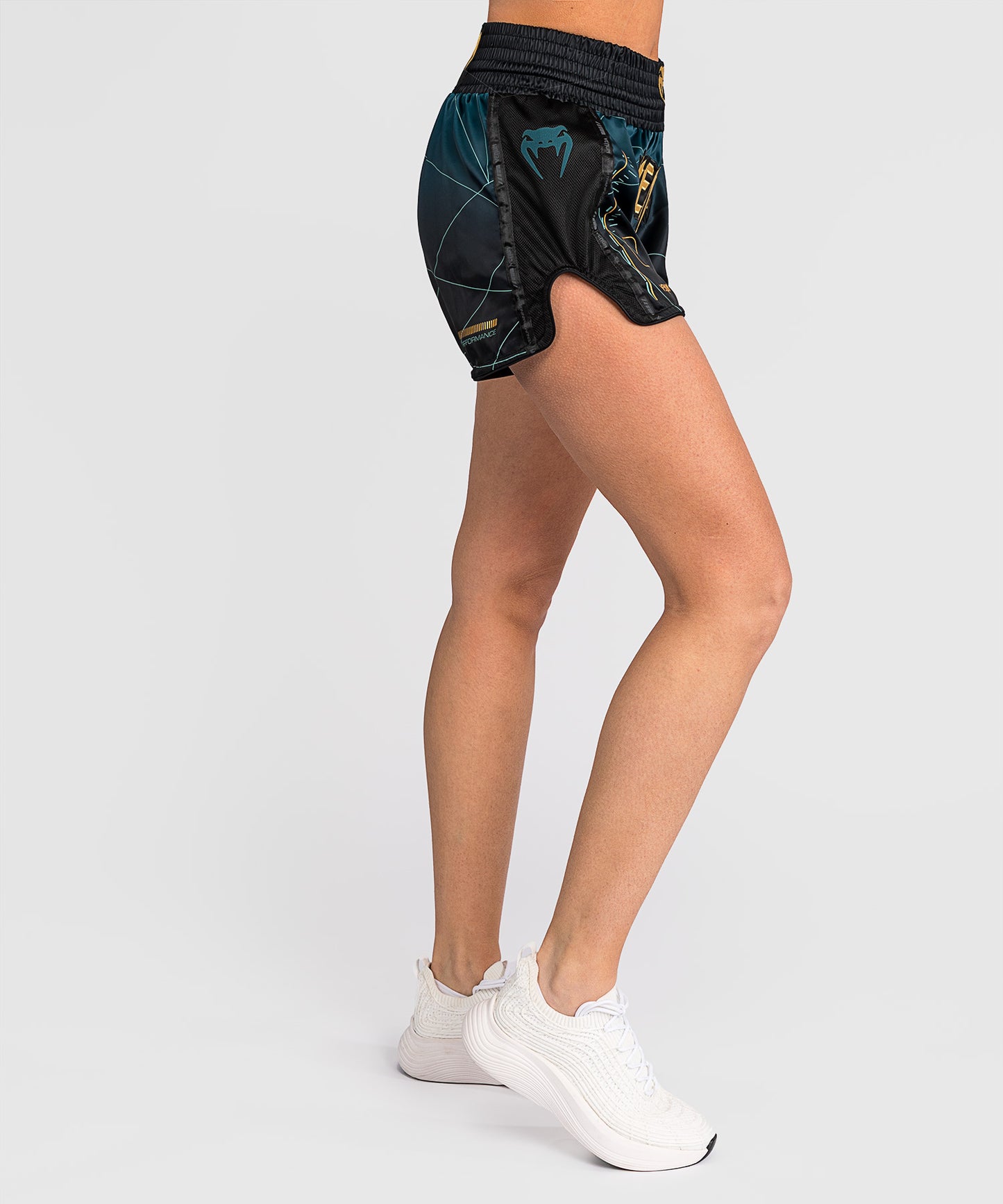 Venum Tactical XT Pantaloncini Muay Thai da donna - Nero/verde bosco