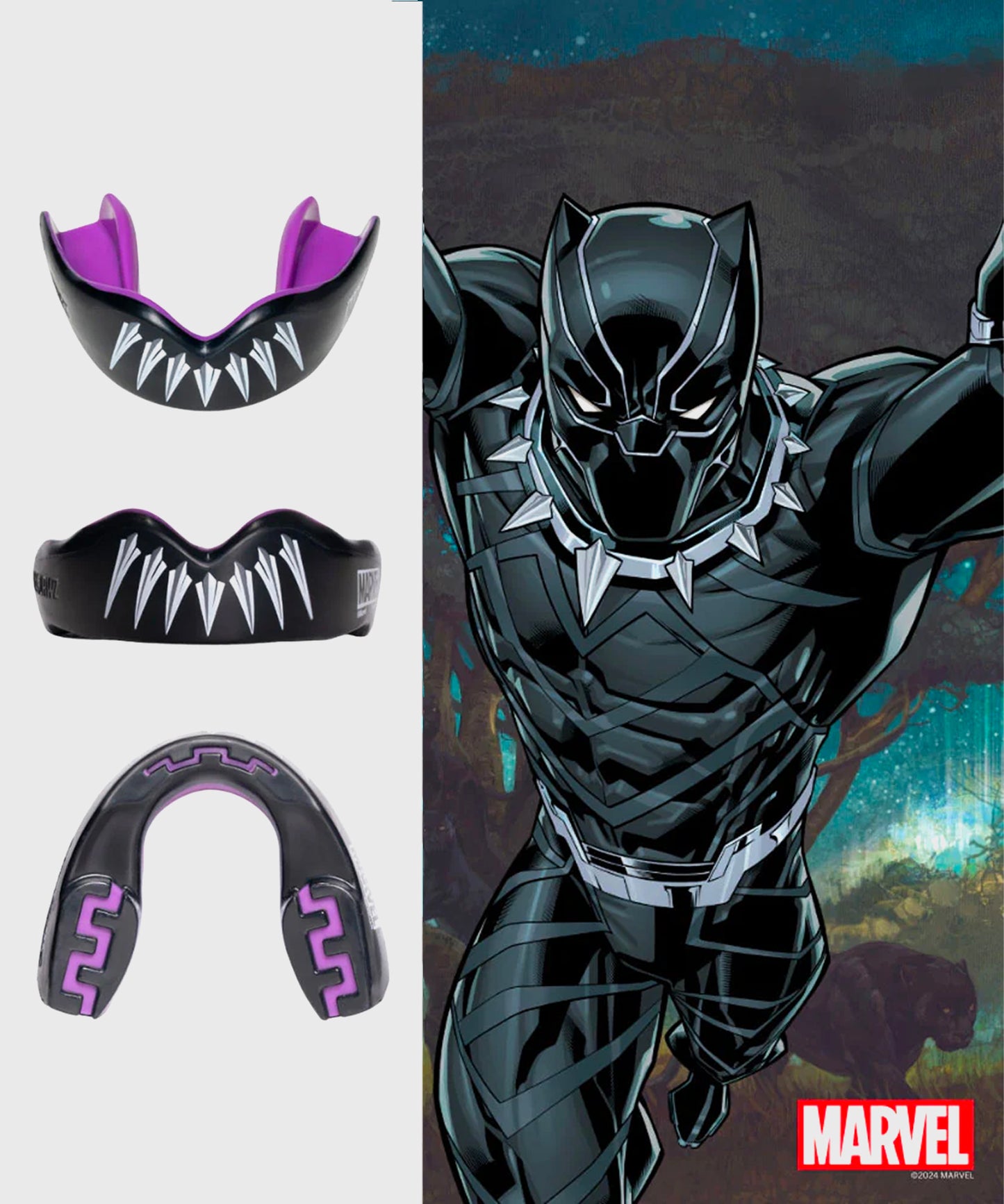 Safejawz Marvel - Black Panther Protector Bucal - Negro