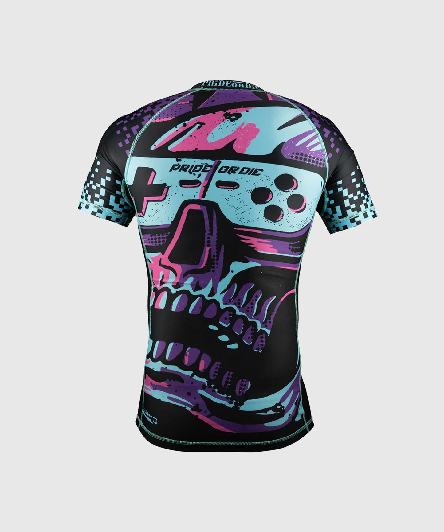 Pride or Die Violent Reality Short Sleeve Rashguard - Black