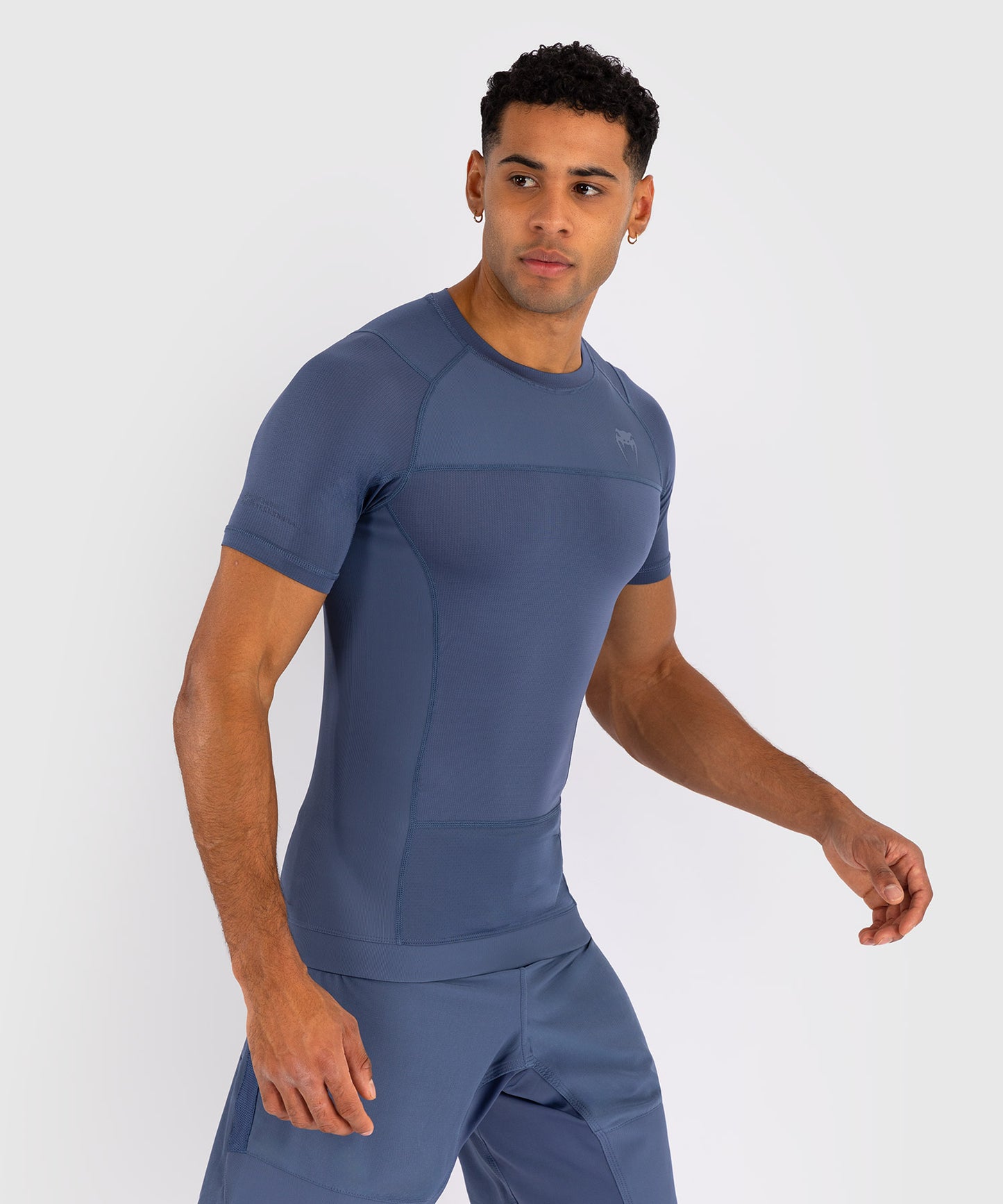 Venum G-Fit Air Herren Kurzarm Rashguard - Nebelblau