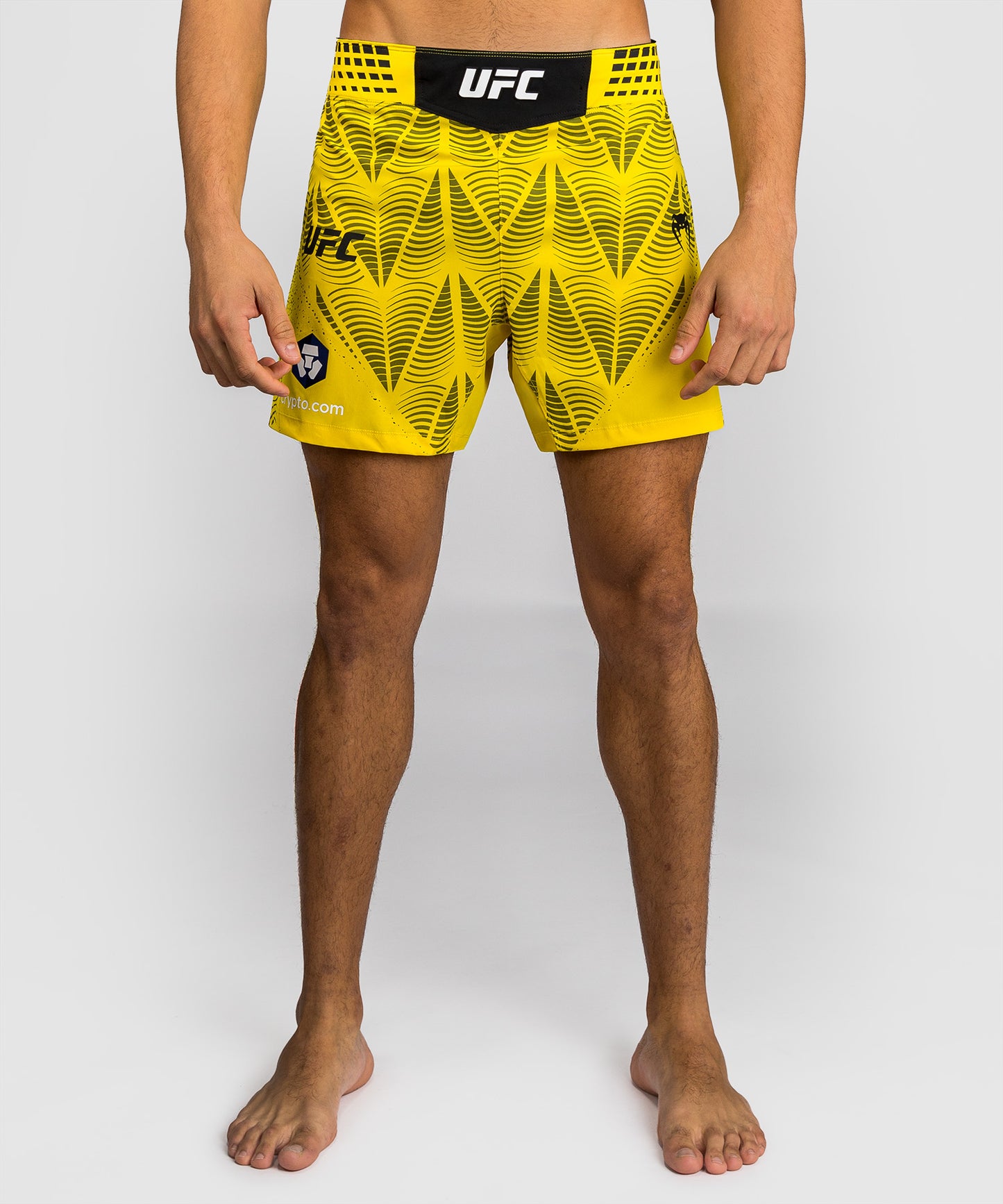 Men's UFC Zenith by Venum Yellow Authentic Fight Night Short Fit Fight Short
