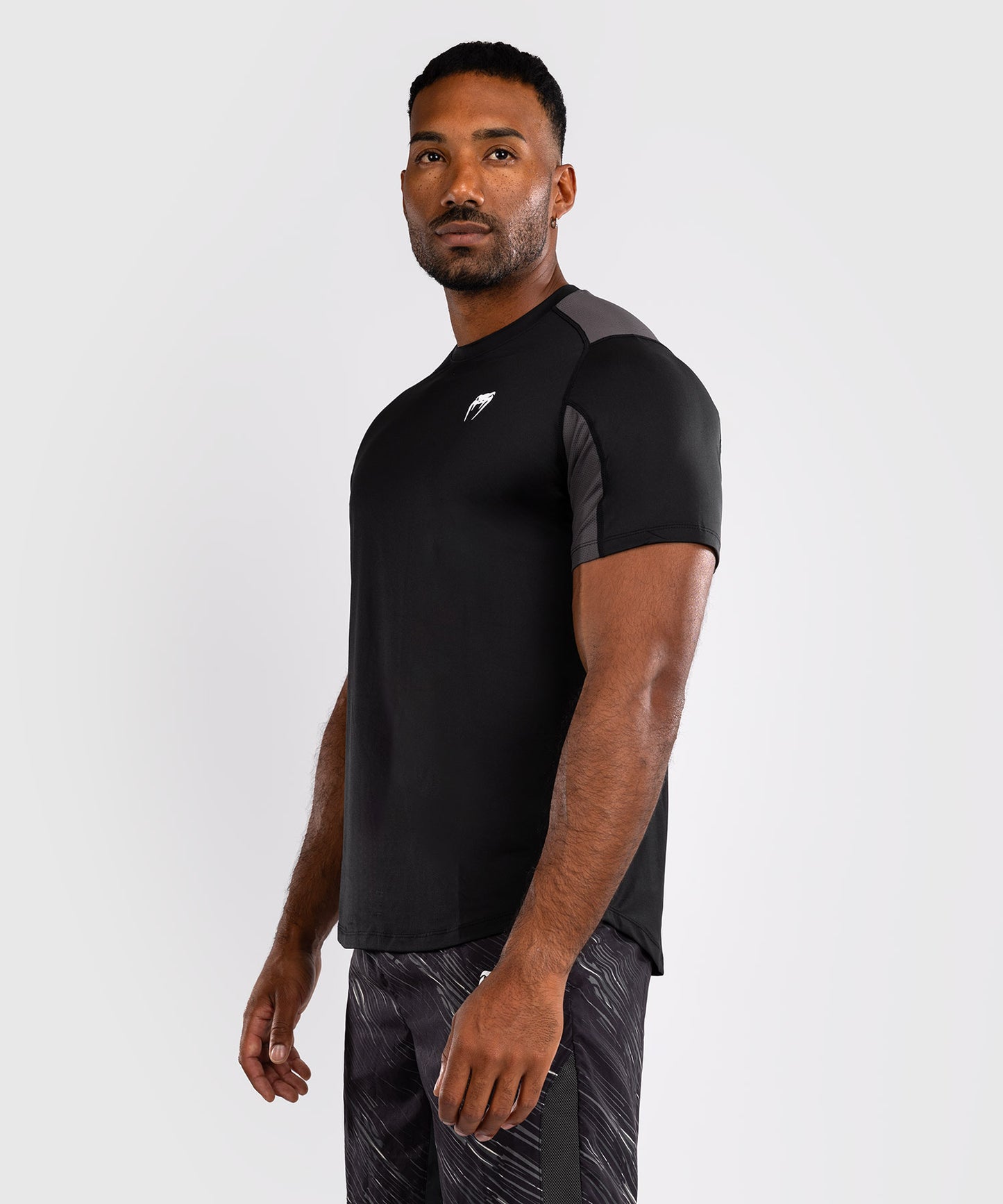 Venum Rapid Camiseta Dry-Tech - Negro/Gris Tormenta