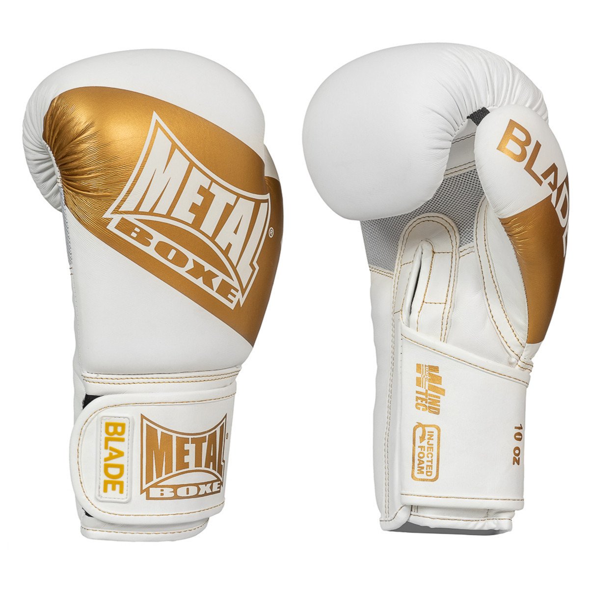 Blade Boxing Gloves – Gold/White