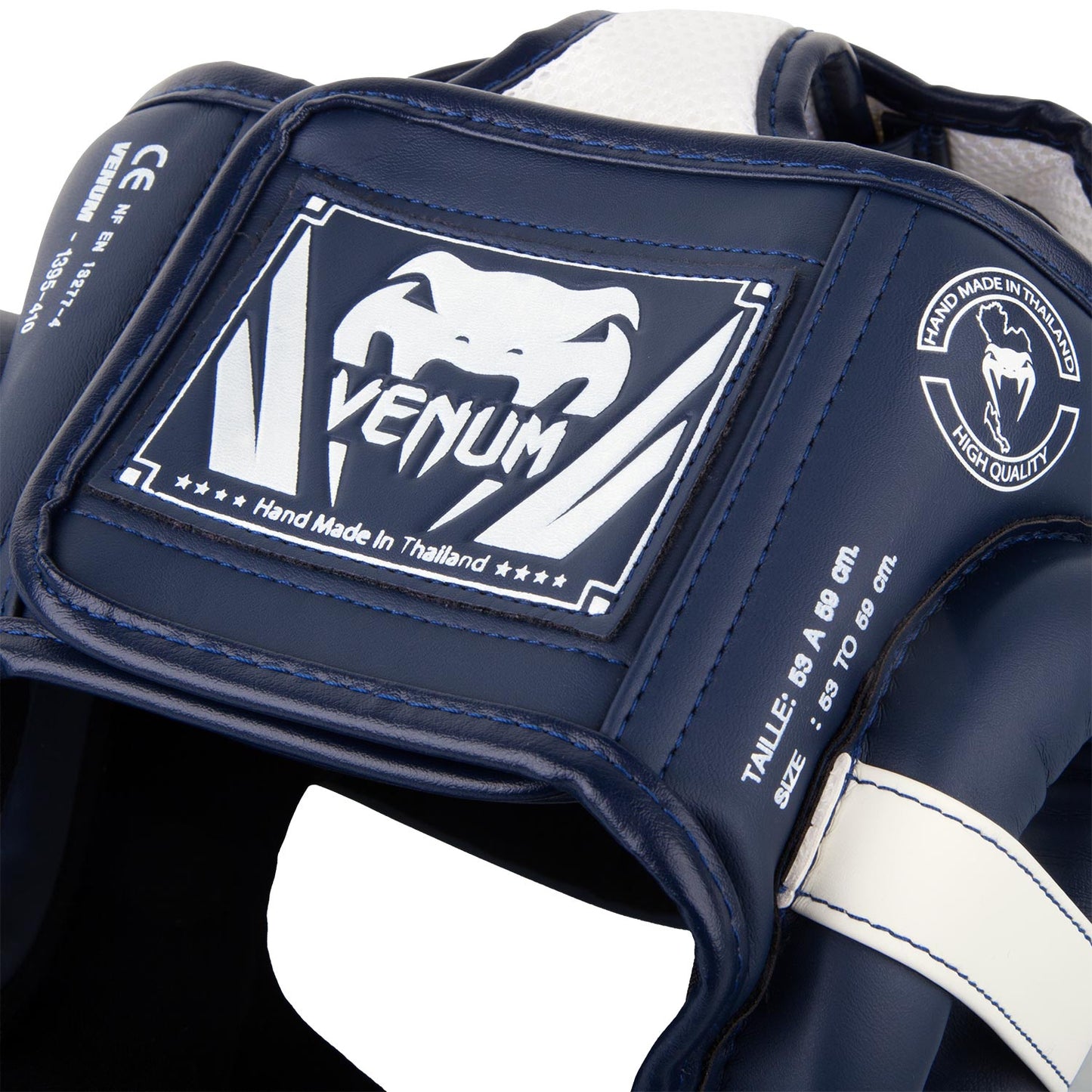 Casque de Protection Venum Elite - Blanc/Bleu Marine