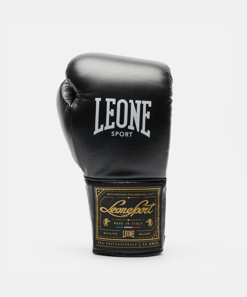 Gants de Boxe Leone Orlando Classico Lacets - Noir