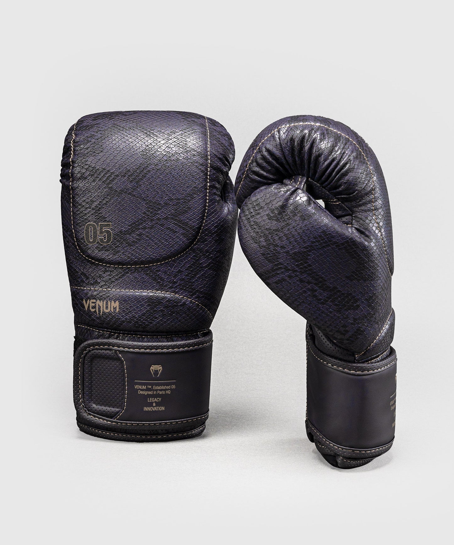 Venum Impact Evo Scales Boxing Gloves - Dark Purple