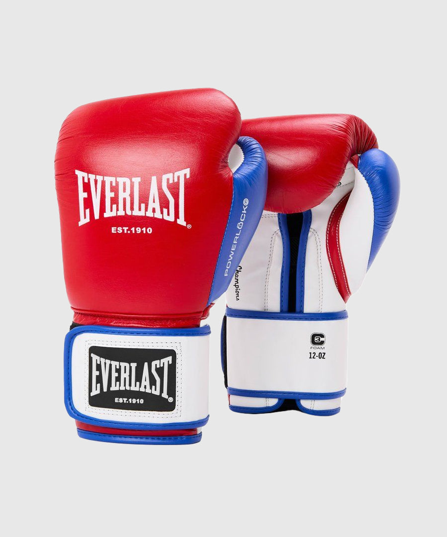 Everlast Powerlock OG Advanced Training Boxing Gloves - Red/White