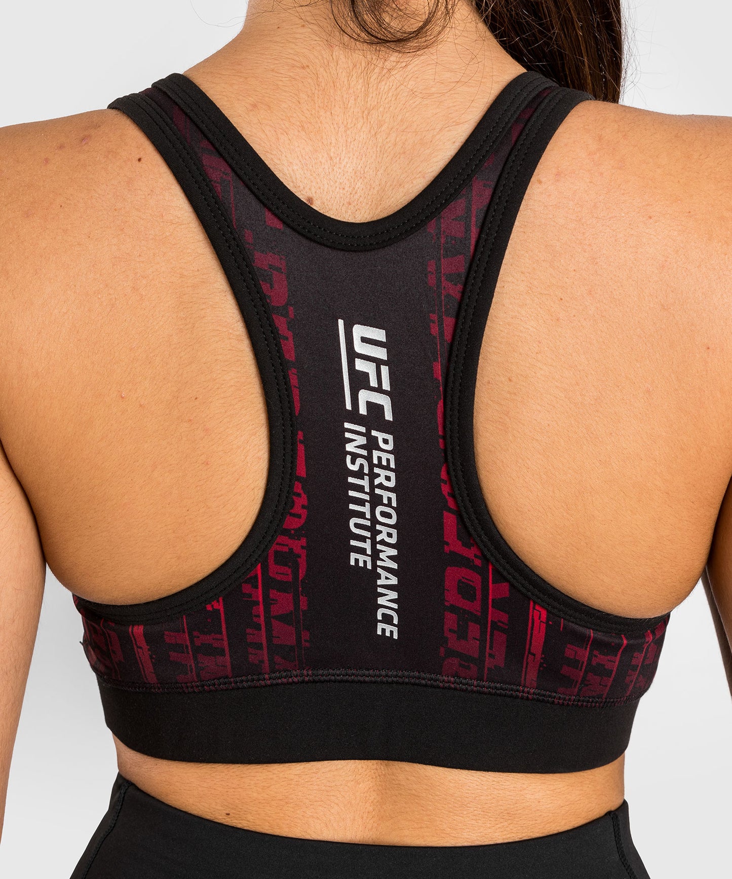UFC Performance Institute 2.0 Top Deportivo para Mujer – Negro/Rojo