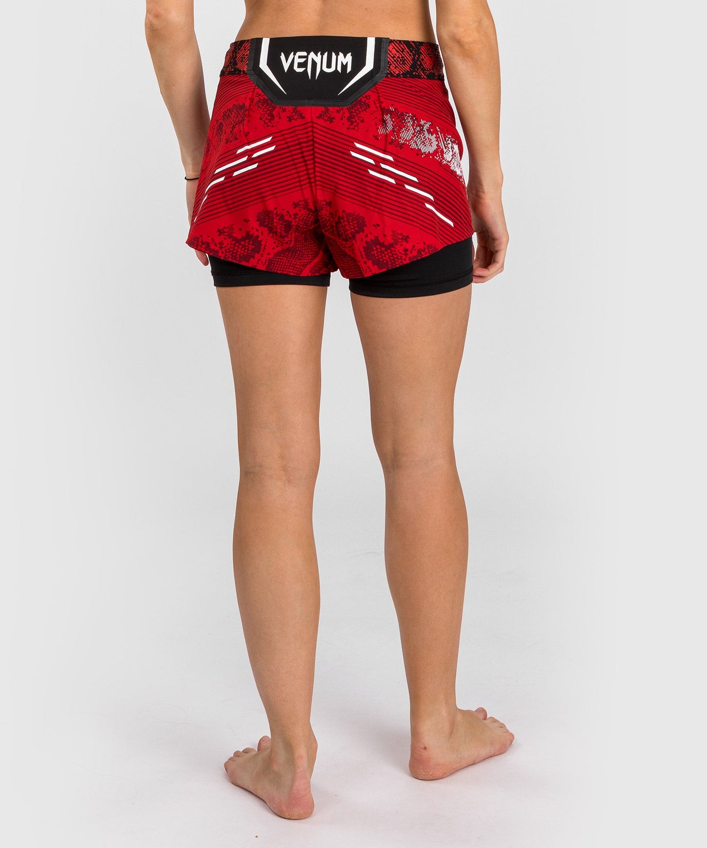 Women's UFC Adrenaline by Venum Authentic Fight Night Shorts - Red