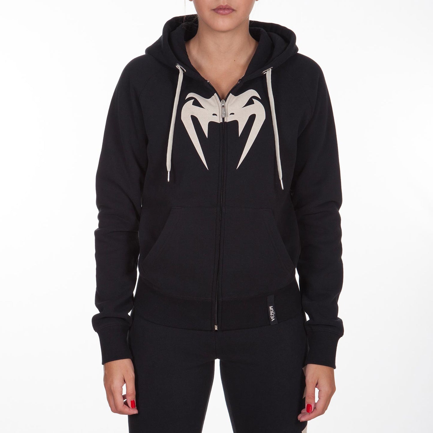 Venum Infinity Damen-Sweatshirt mit Reißverschluss - Schwarz