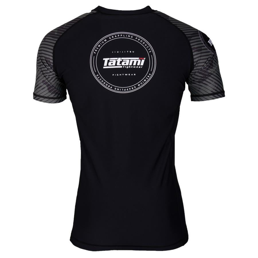 Rashguard Tatami Manches courtes Renegade Green Camo - Noir