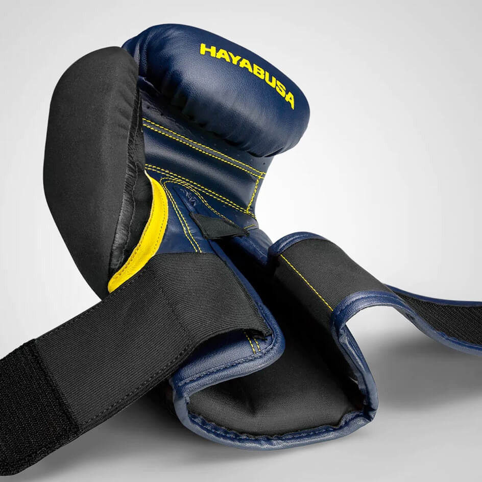 Hayabusa T3 Boxing Gloves – Navy Blue/Yellow