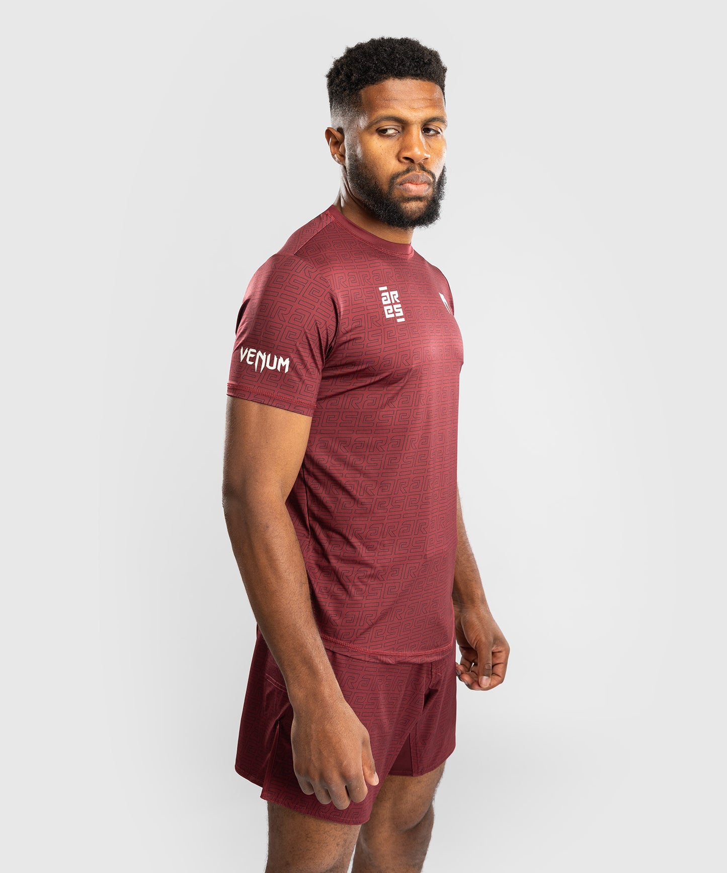 Venum x Ares Herren Dry-Tech T-shirt - Burgunder