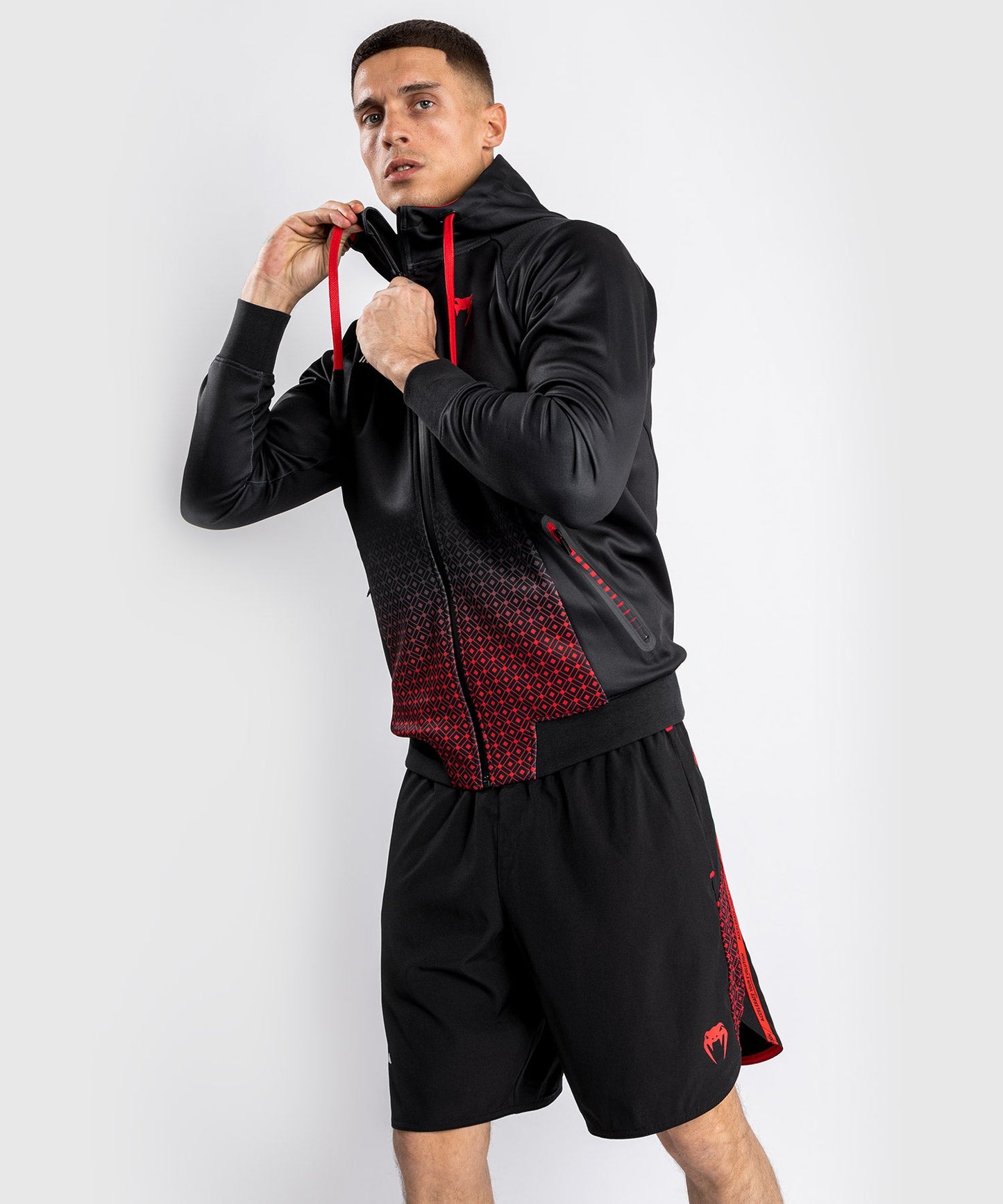 UFC Hooded Sweatshirt Venum Performance Institute - Black/Red
