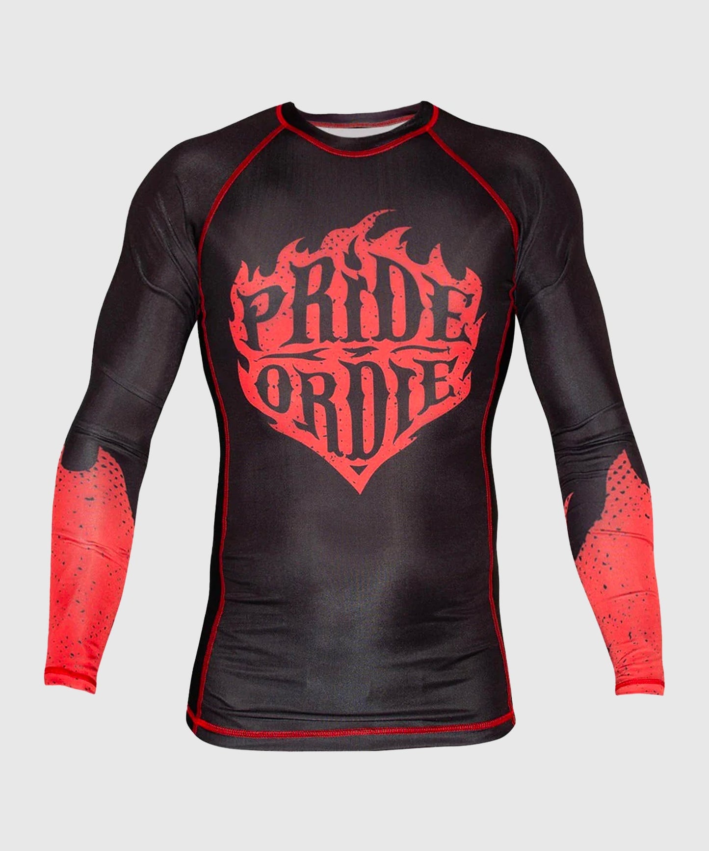 Rashguard Pride Or Die Reckless Flames - Noir