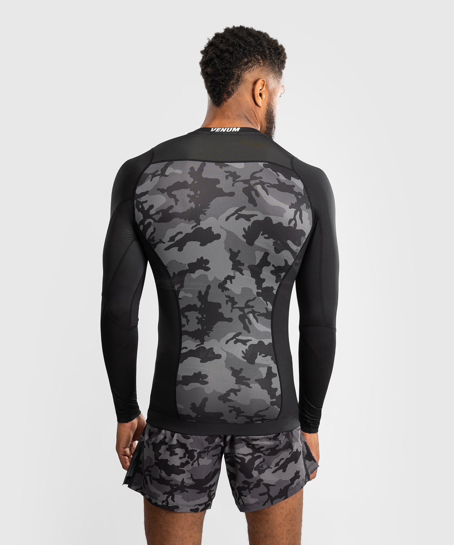 Venum x Polaris Camiseta de Manga Larga Rashguard - Negro/Gris Tormenta