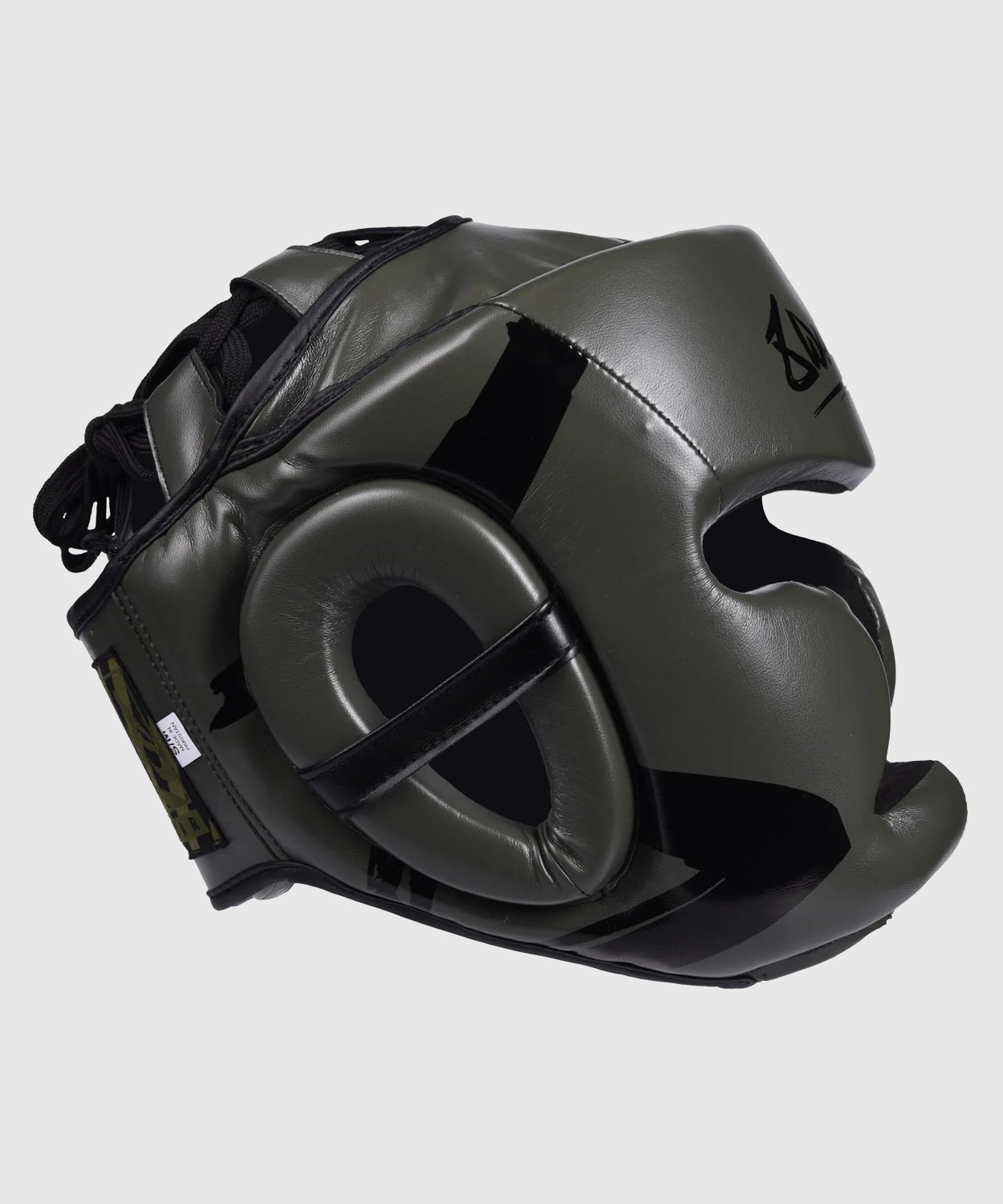 8 Weapons Unlimited Casco de Boxeo - Caqui/Negro