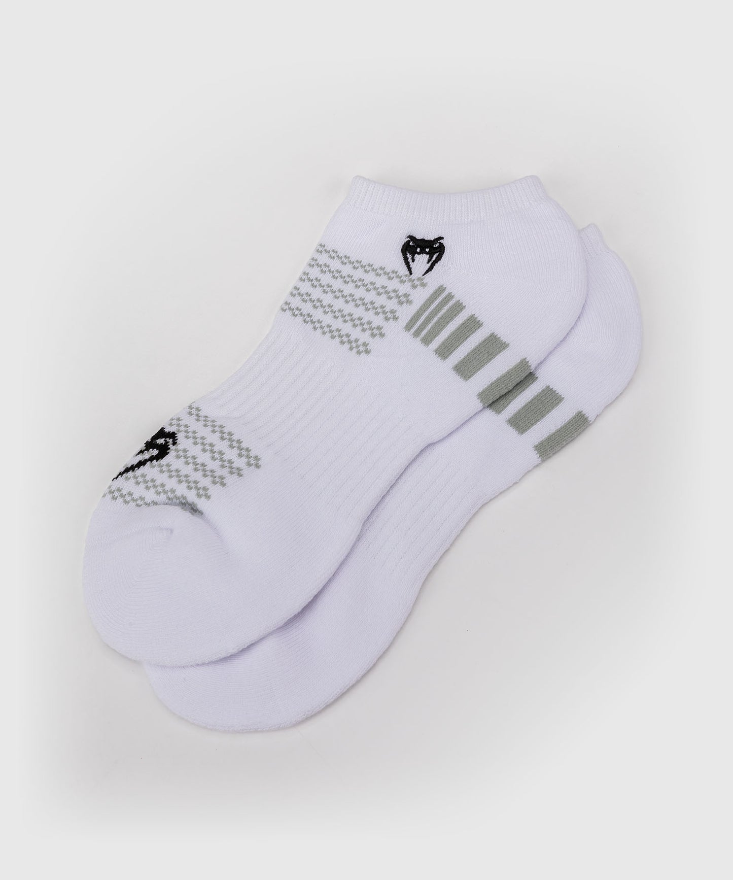 Venum Vector No-Show Socks 3 Pack - White/Grey
