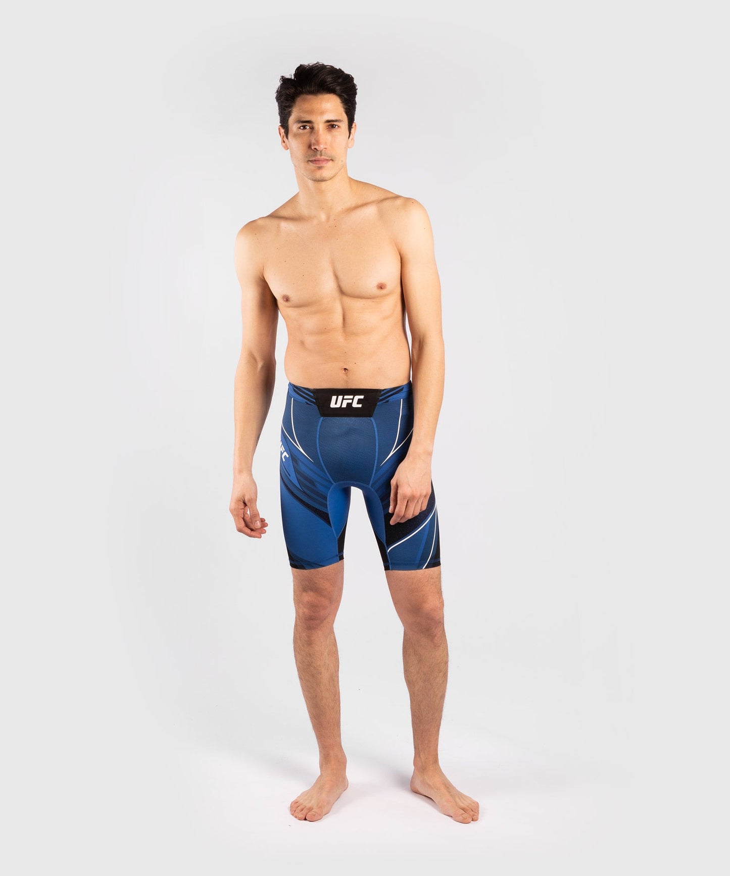 Men's UFC Venum Authentic Fight Night Compression Short - Long Cut - Blue