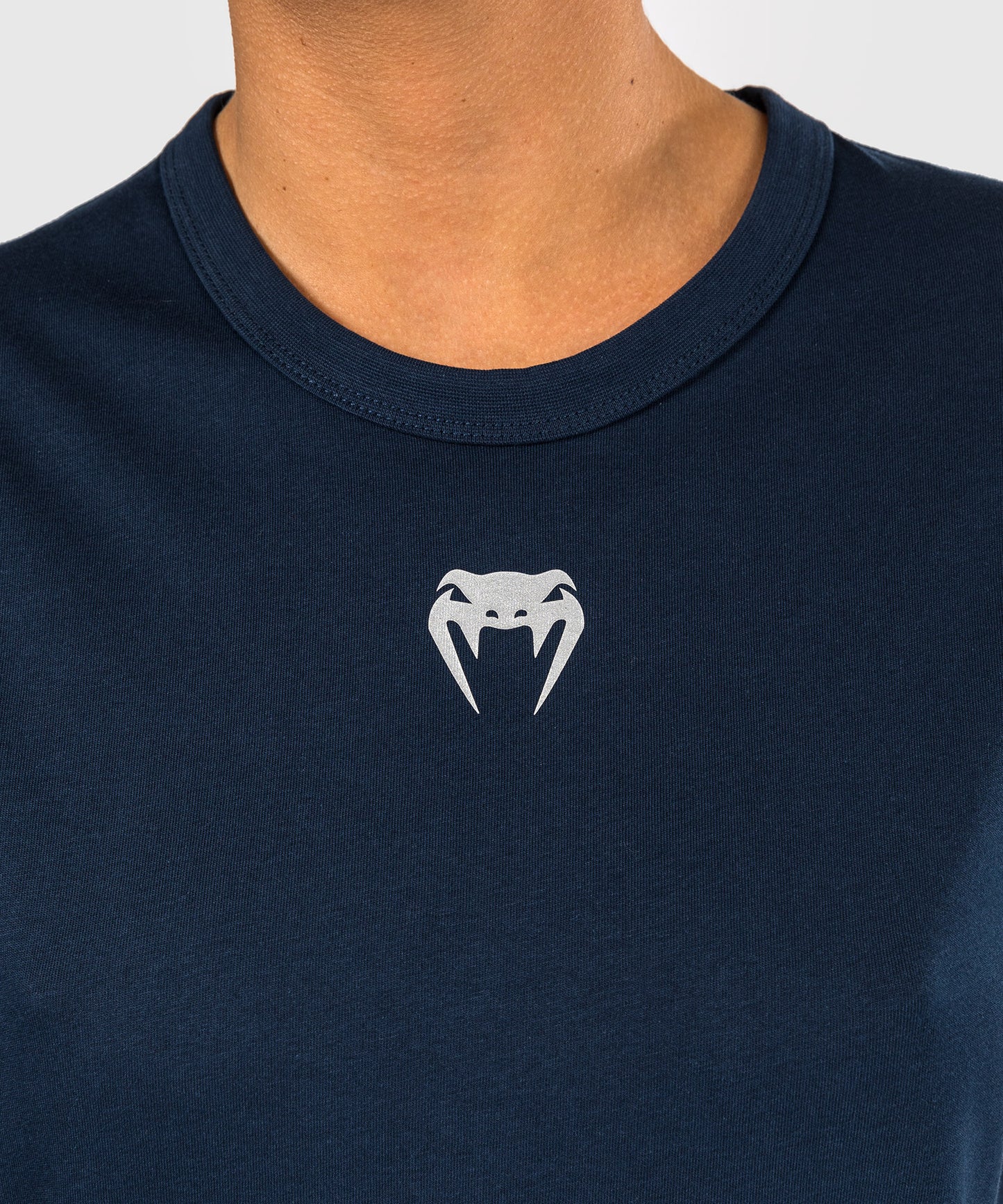 UFC Fusion by Venum Fight Week Camiseta de Manga Corta de Algodón para Mujer - Solid Azul oceánico