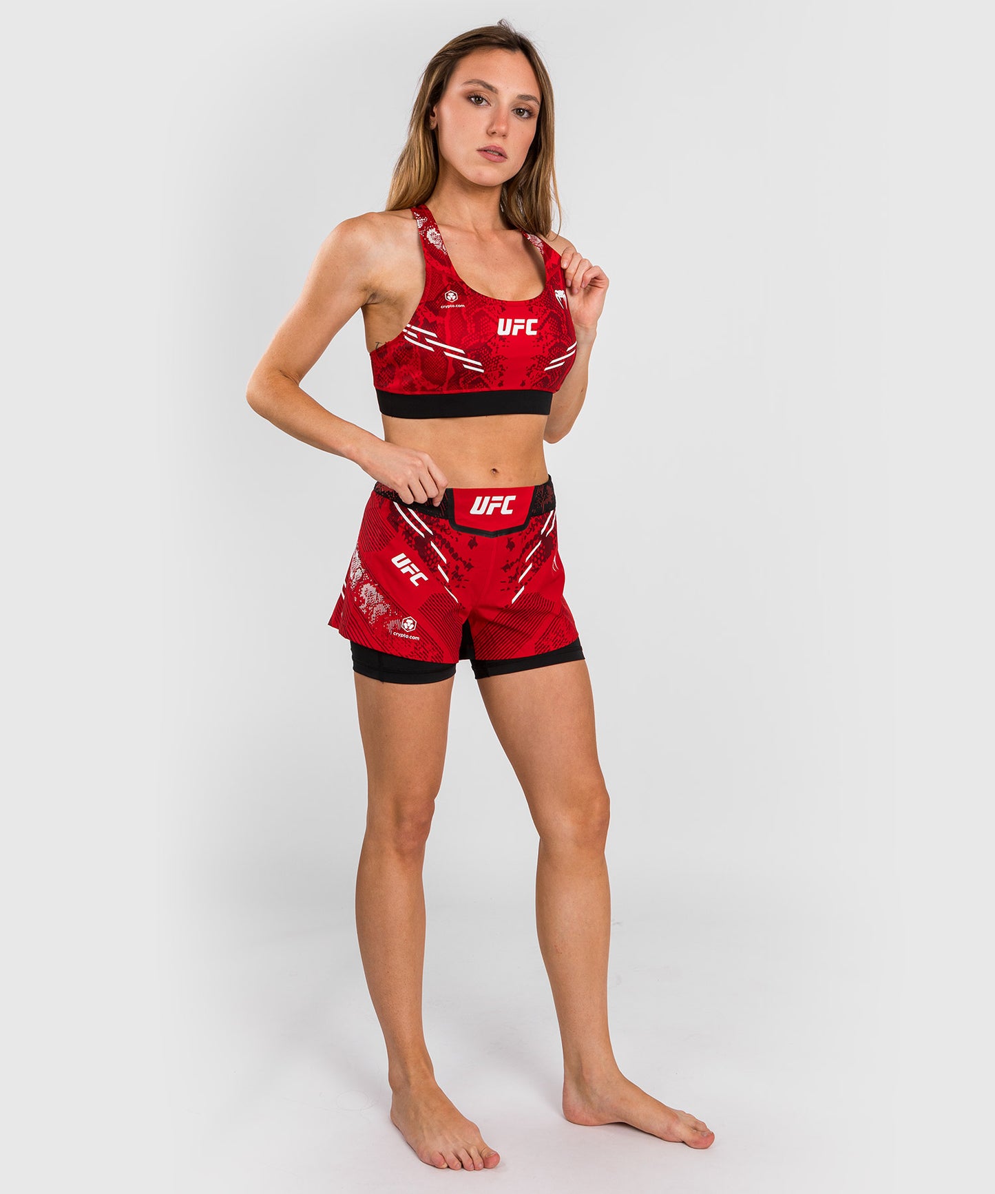 UFC Adrenaline by Venum Authentic Fight Night Women’s Sports Bra - Red