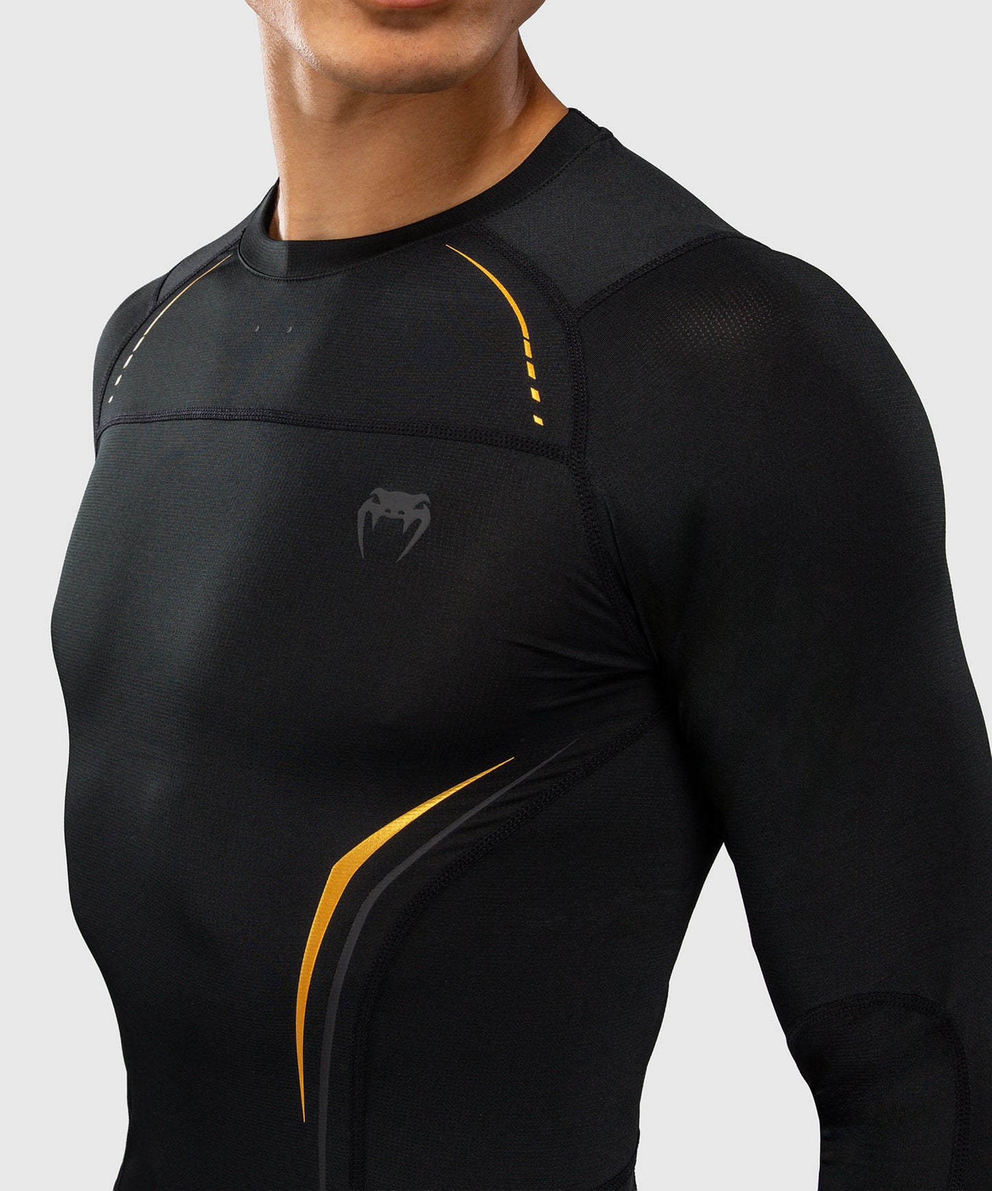 Venum G-Core Langarm Rashguard - Schwarz/Gold
