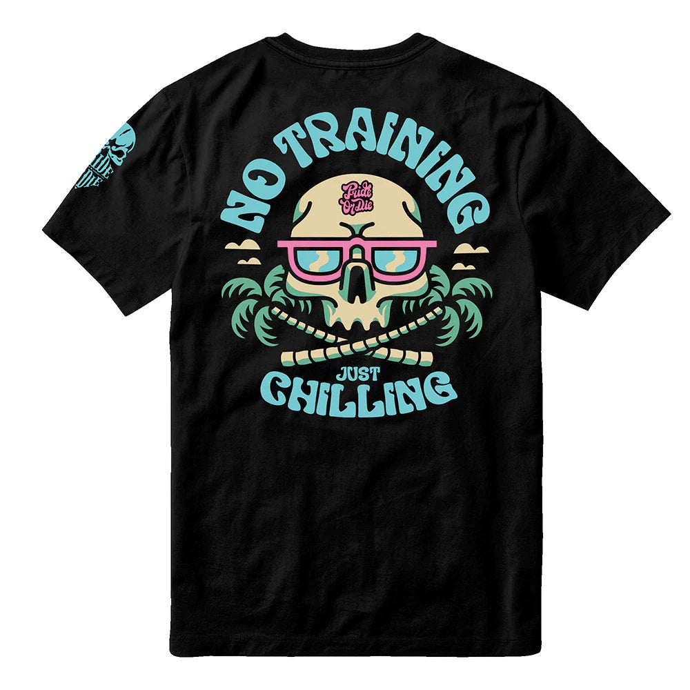 T-Shirt Pride Or Die No Training - Noir