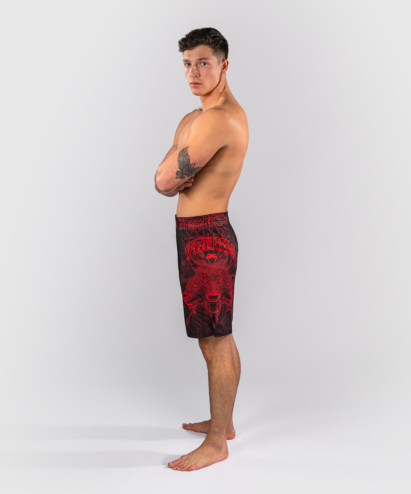 Venum Wolf Atak Fightshorts - Black/Red