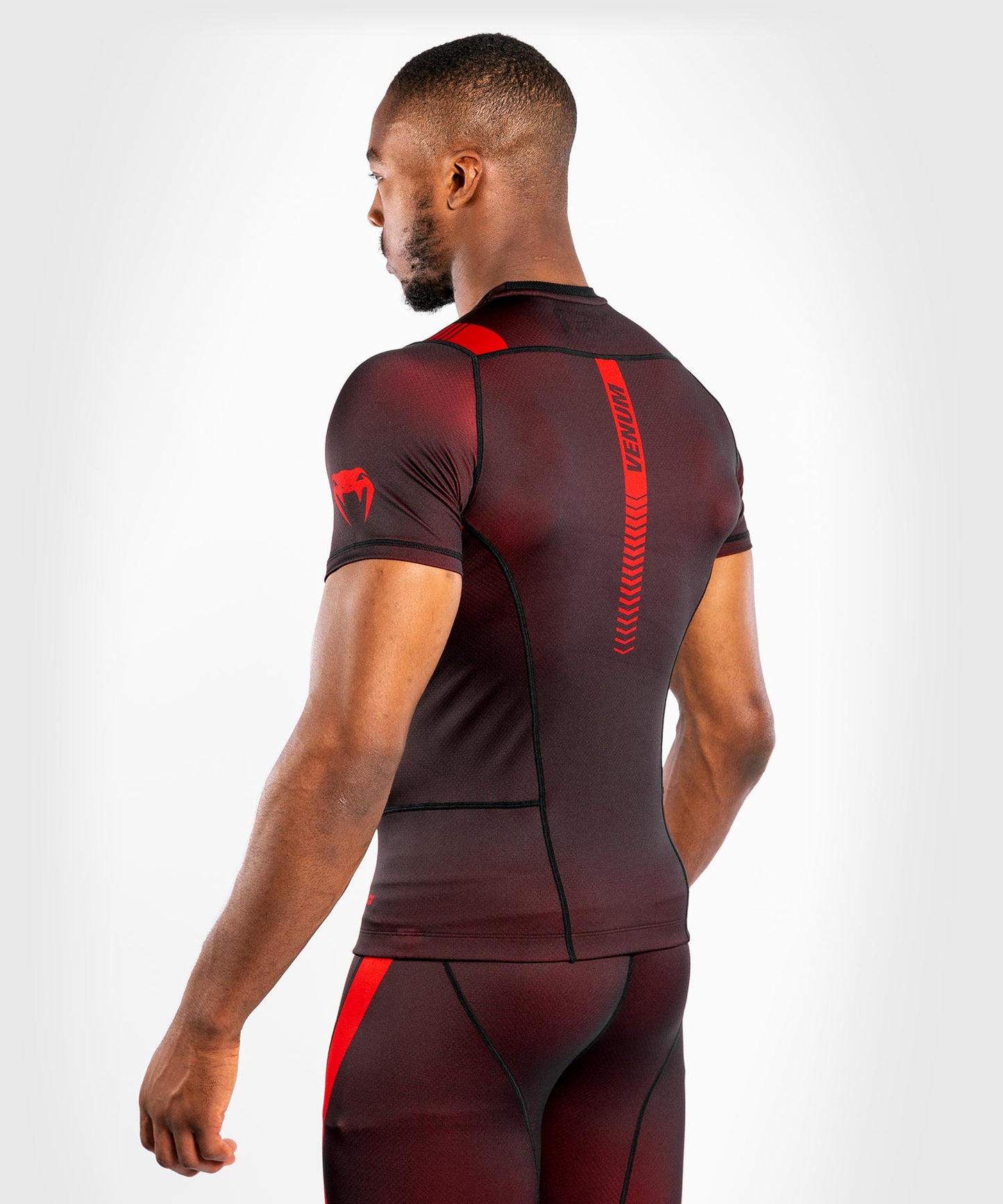 Camiseta de compresión Venum No Gi 3.0 - Manga corta - Negro/Rojo
