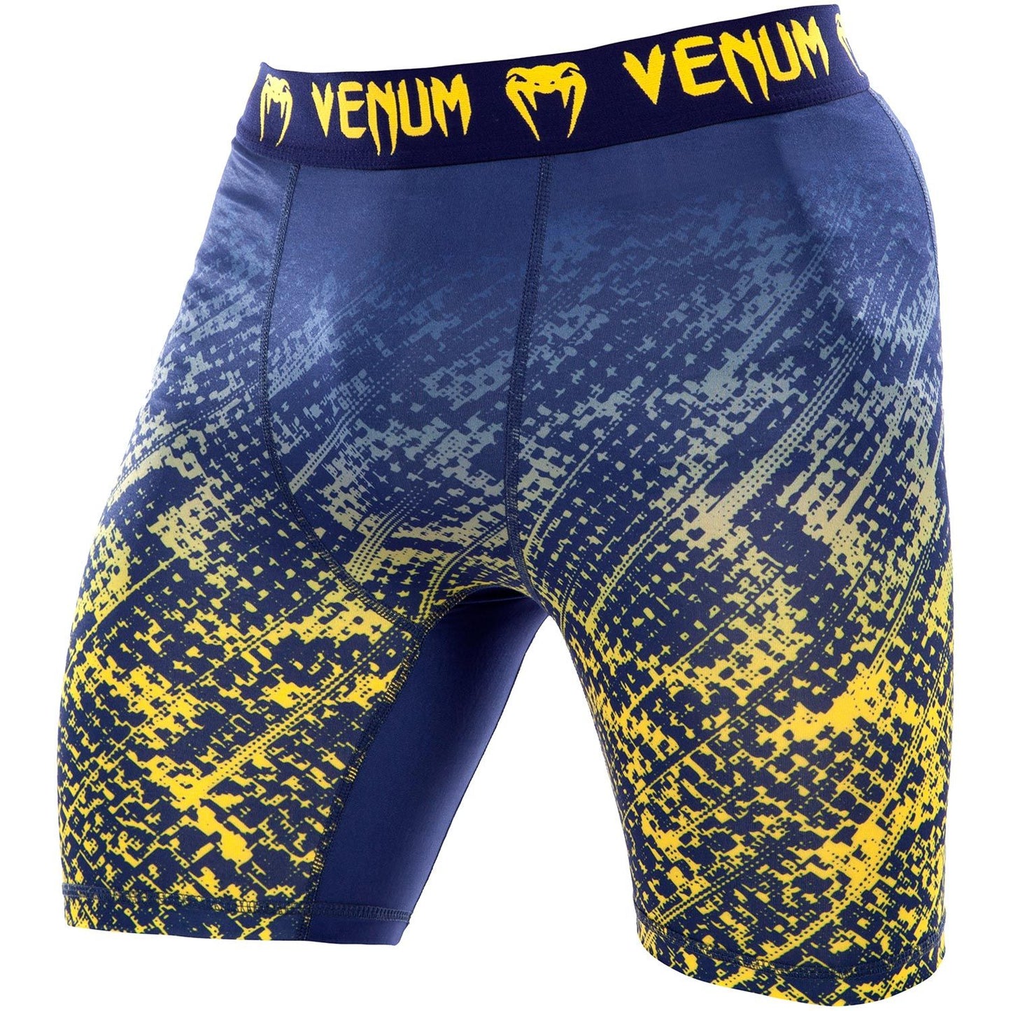 Venum Tropical Compression Shorts - Blue/Yellow