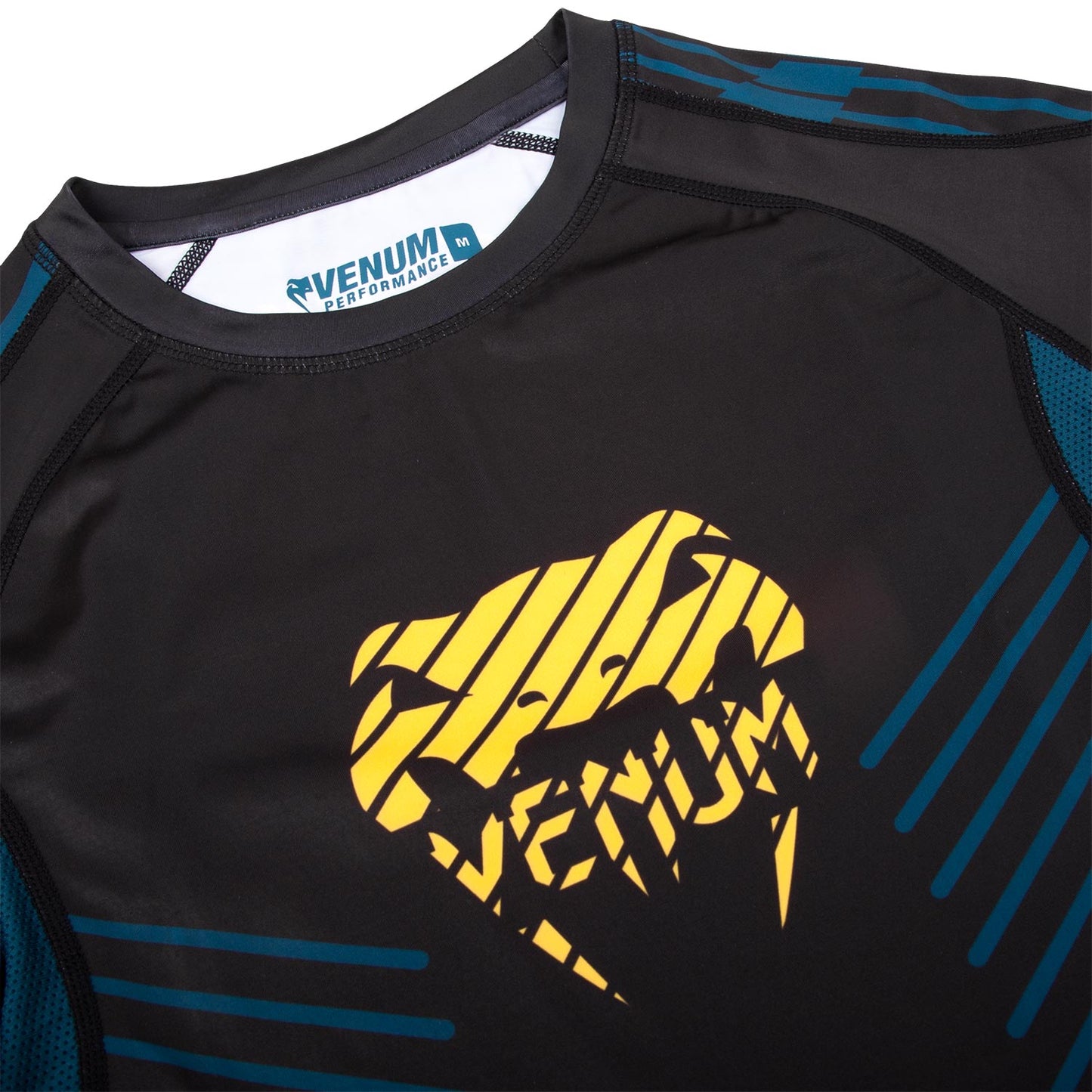Rashguard Venum Plasma - Mangas Cortas - Negro/Amarillo