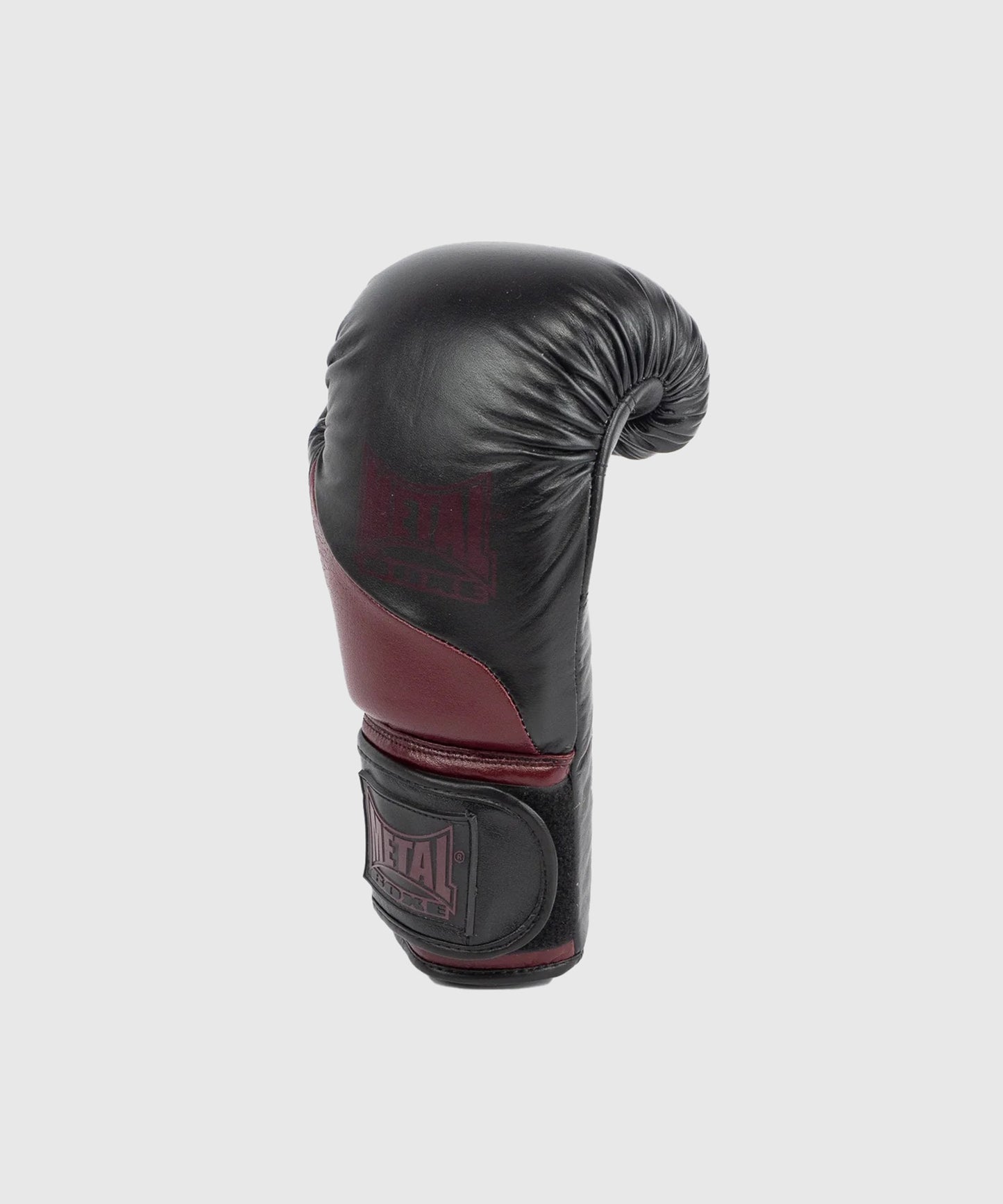 Metal Boxe Metal Omega Leather Boxing Gloves - Black/Bordeaux