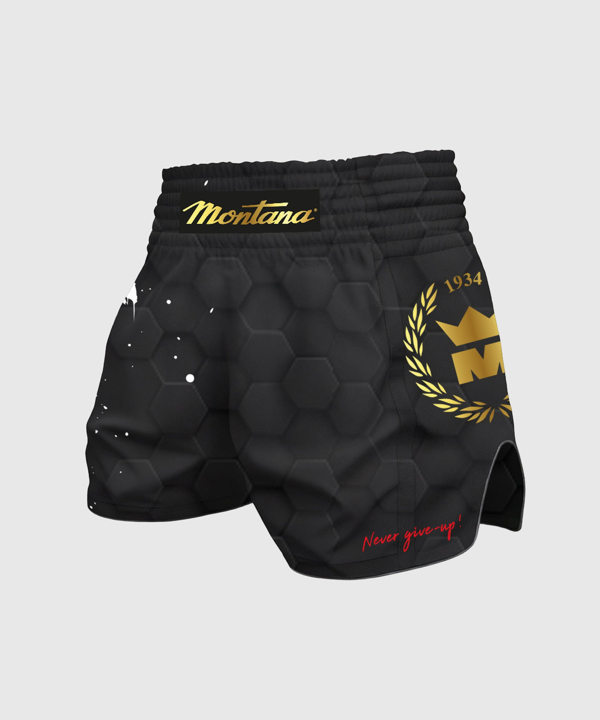 Short De Muay Thai Montana Spartiate - Noir